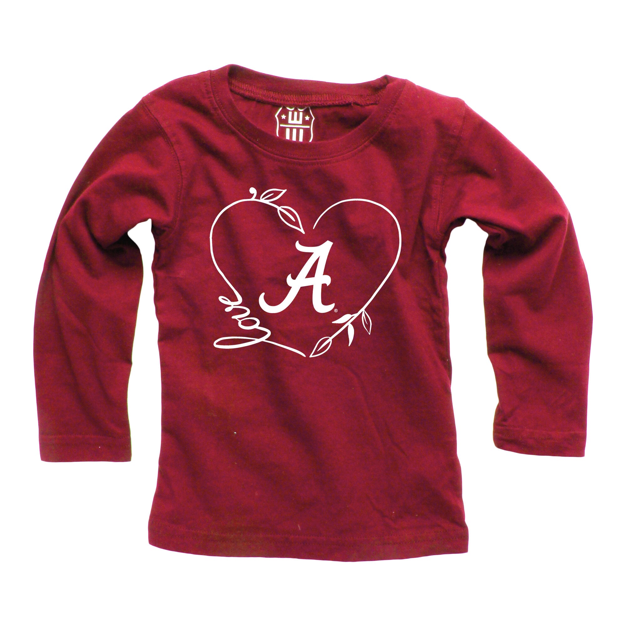 Ensemble haut à manches longues et pantalon pour bébé fille Wes & Willy Crimson Alabama Tide