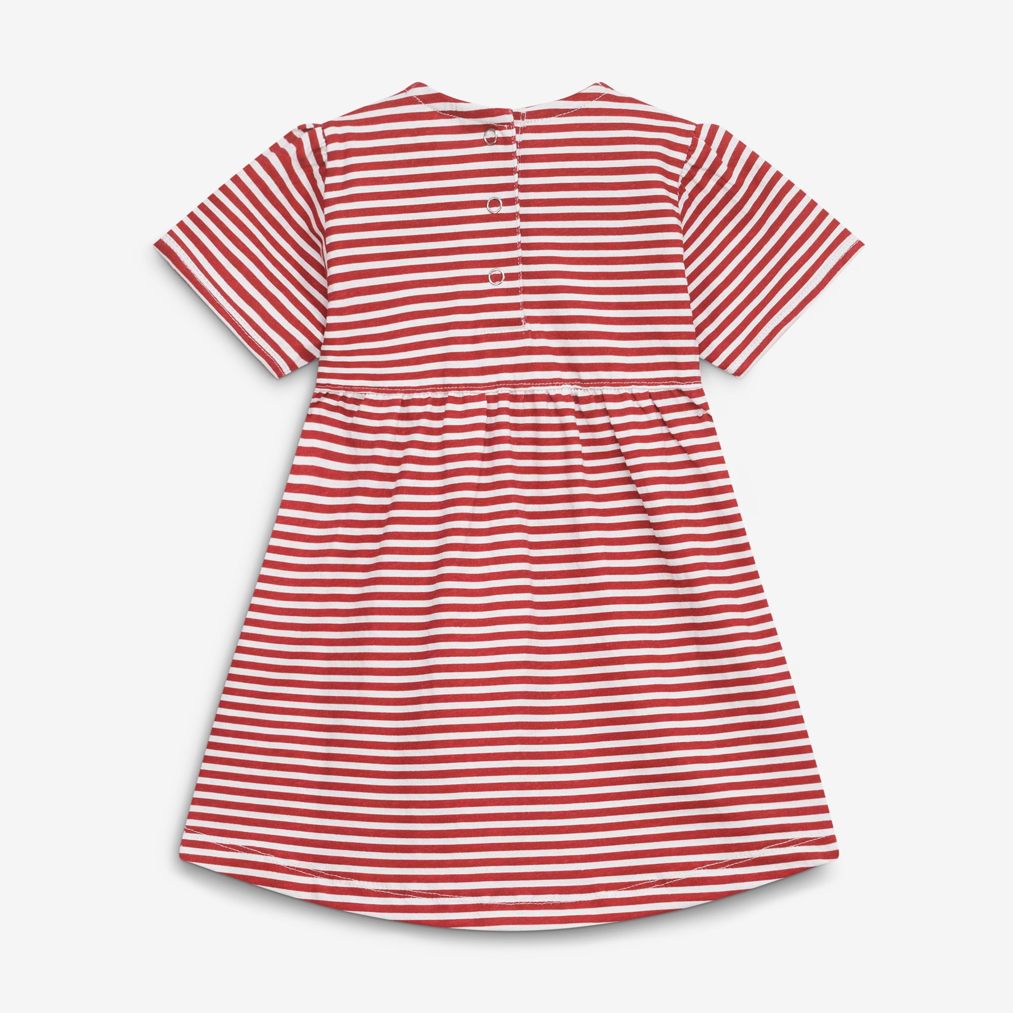 Robe rayée à col carré Little King Alabama Crimson Tide pour petites filles