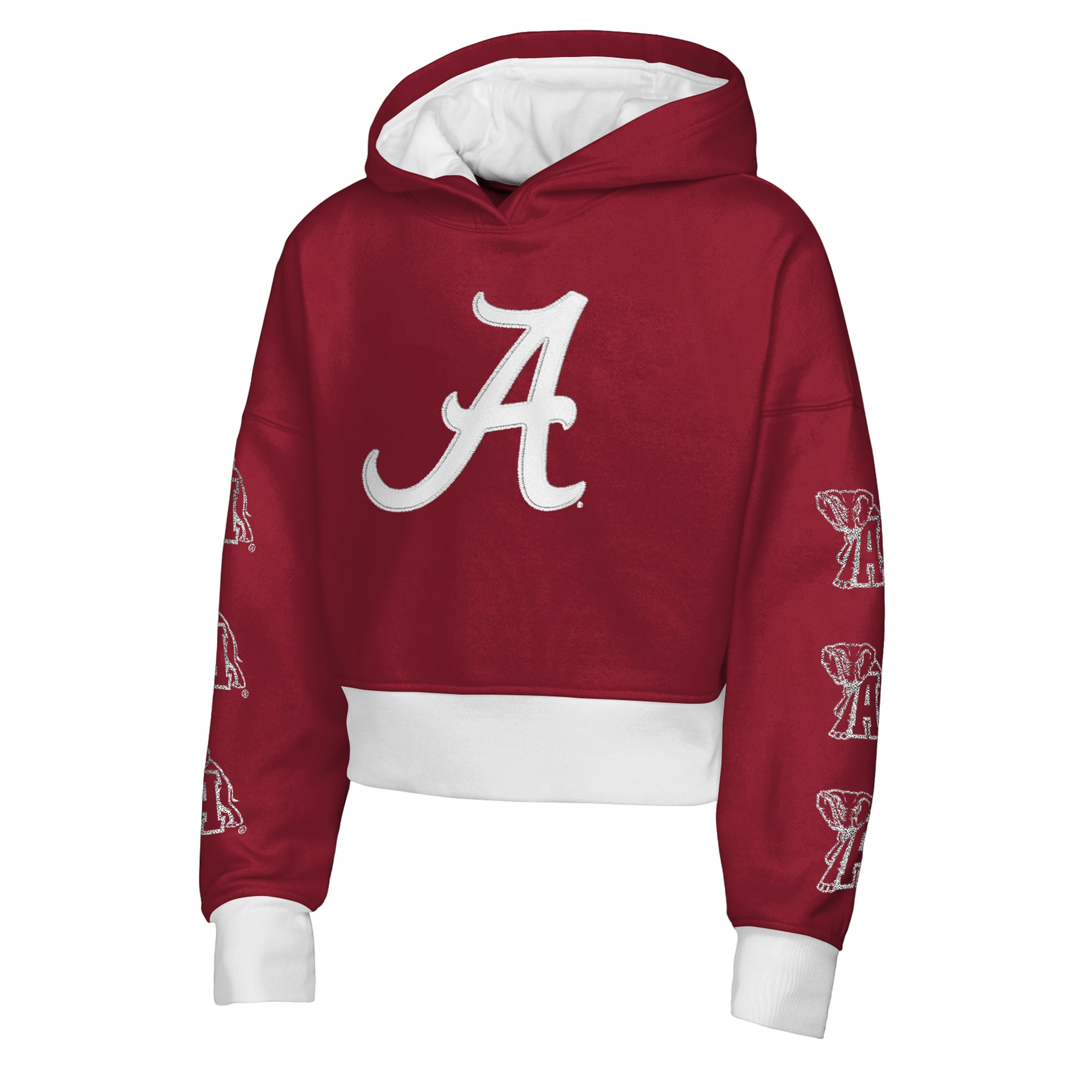 Sweat à capuche en polaire Outerstuff pour filles, motif Crimson Alabama Tide Fair Catch
