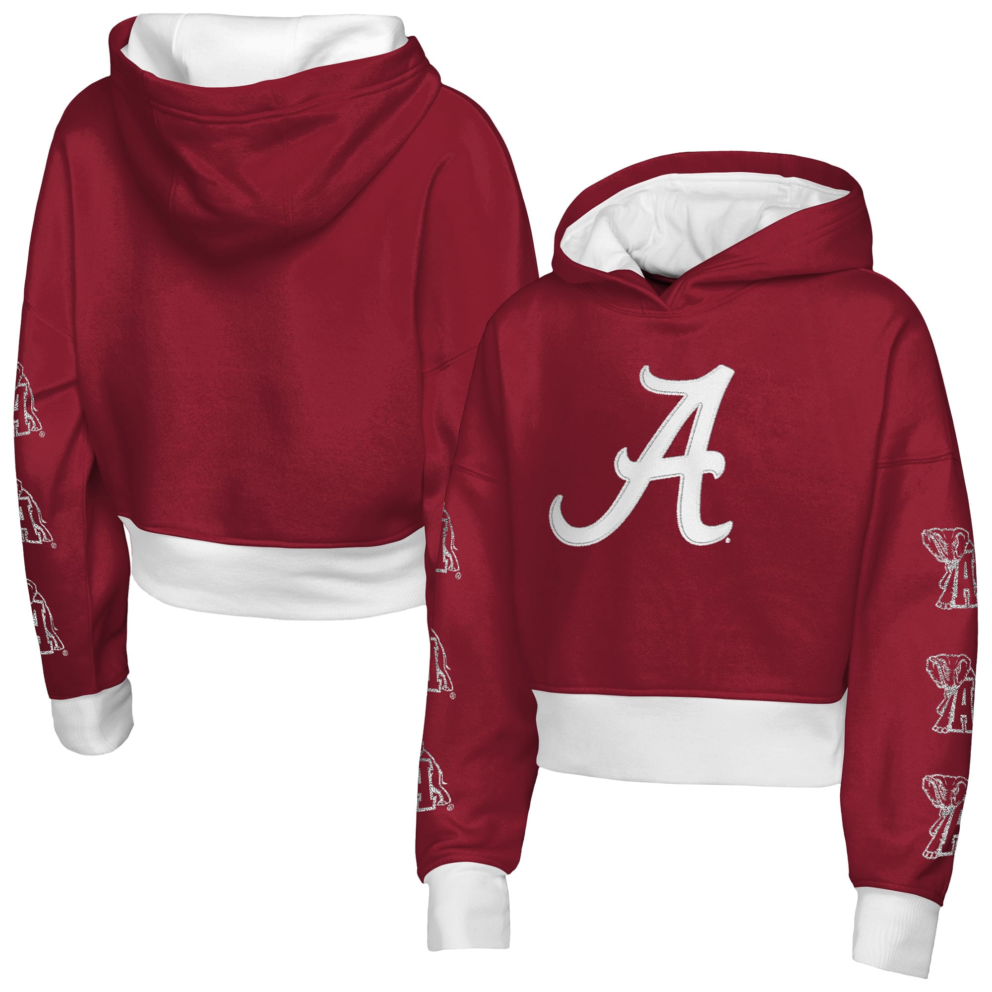 Sweat à capuche en polaire Outerstuff pour filles, motif Crimson Alabama Tide Fair Catch