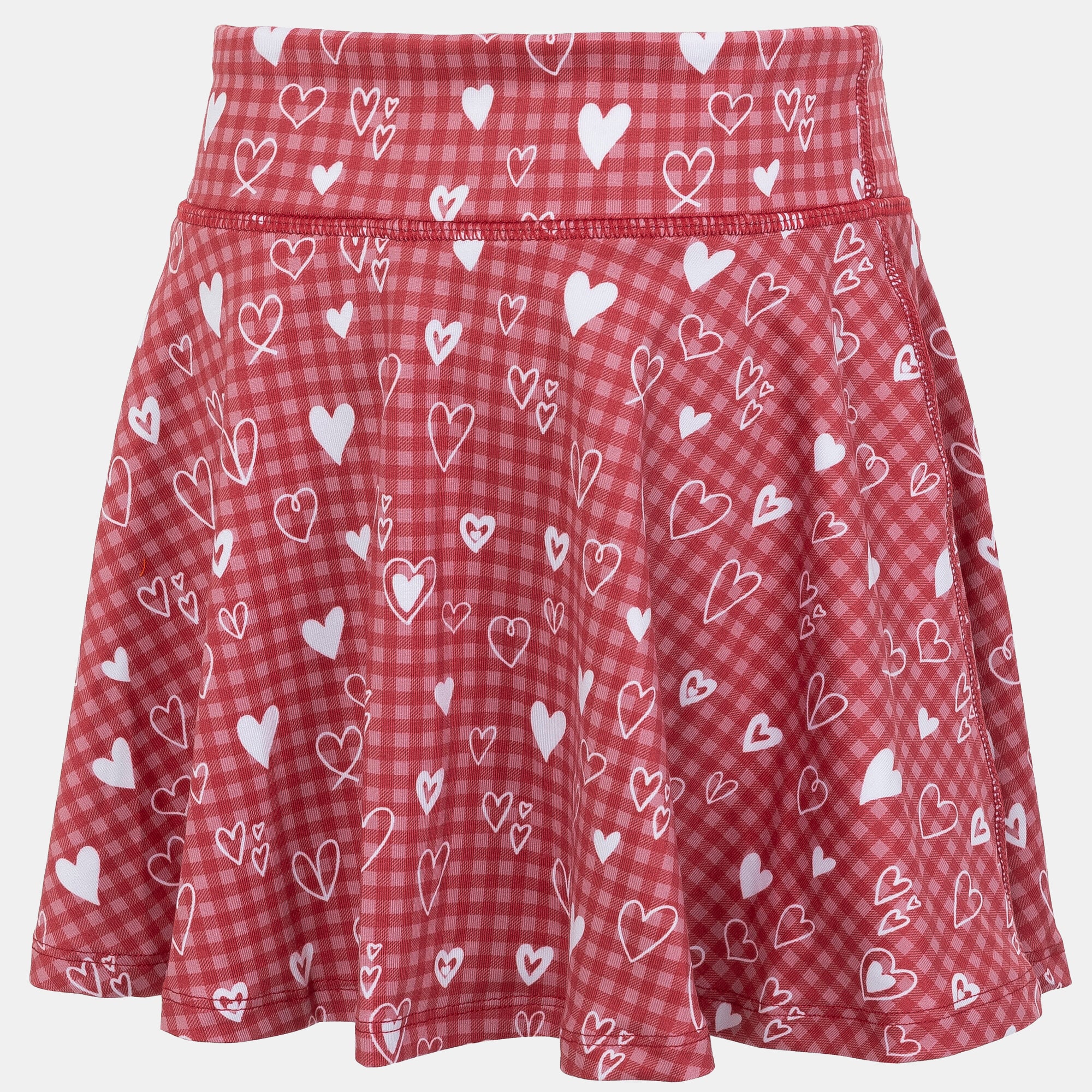 Jupe-short fluide à cœur ZooZatz pour filles, motif Alabama Crimson Tide