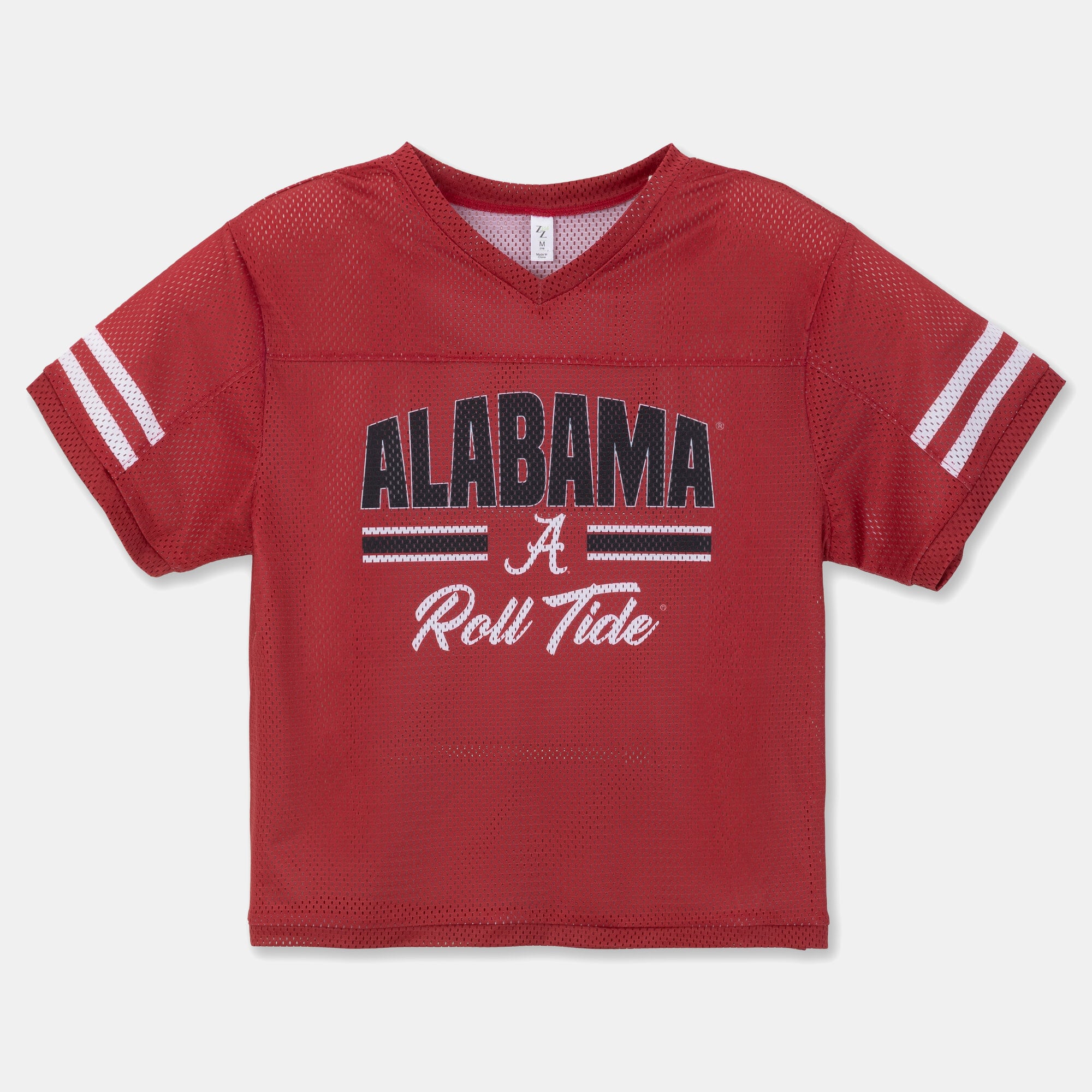 T-shirt en maille ZooZatz pour filles, motif Crimson Alabama Tide