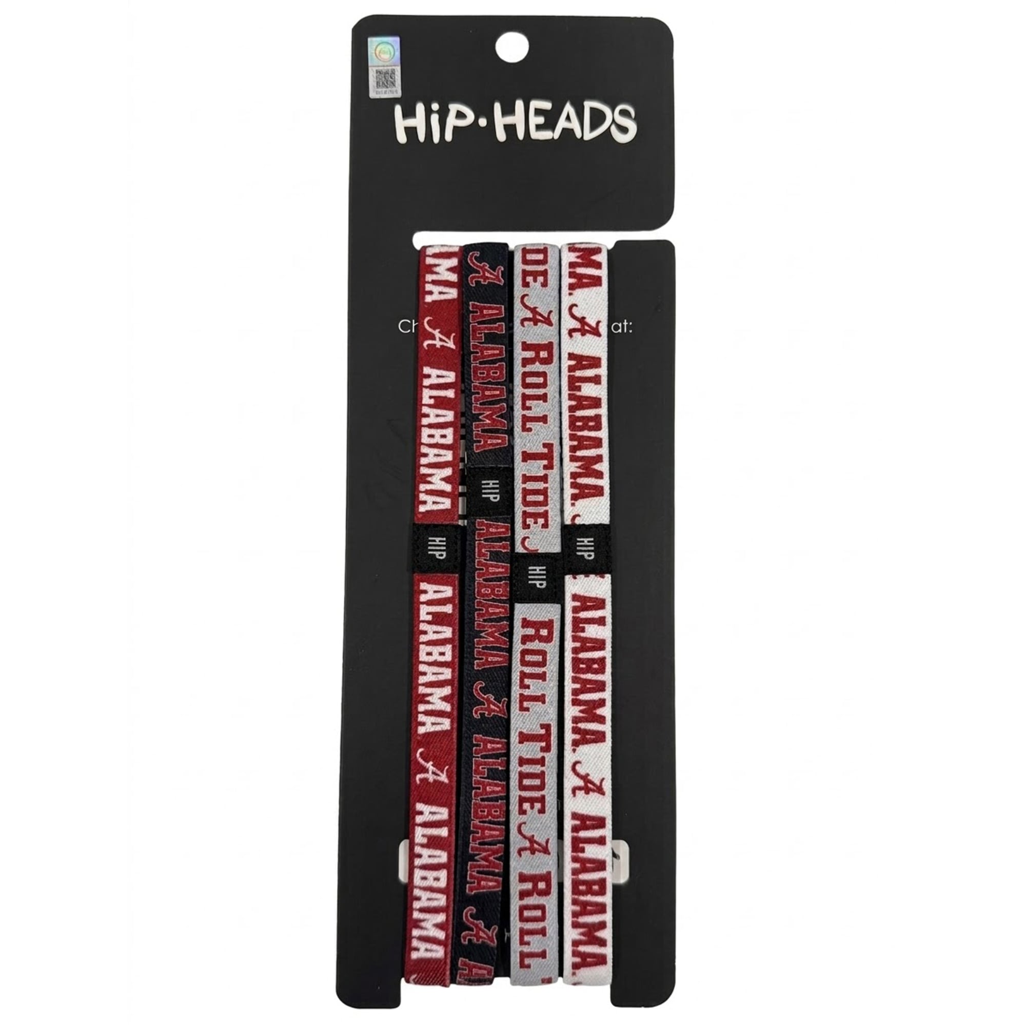 Lot de quatre bandeaux fins Hip Heads Alabama Crimson Tide