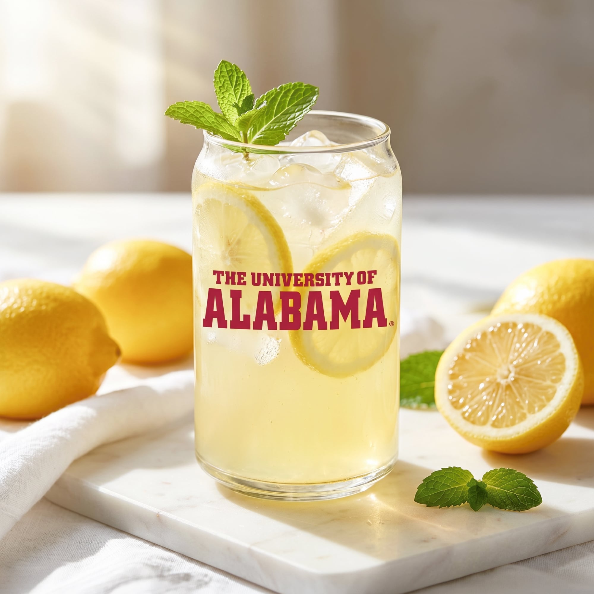 Ensemble de 4 canettes en verre Indigo Falls Alabama Crimson Tide Core Collectors