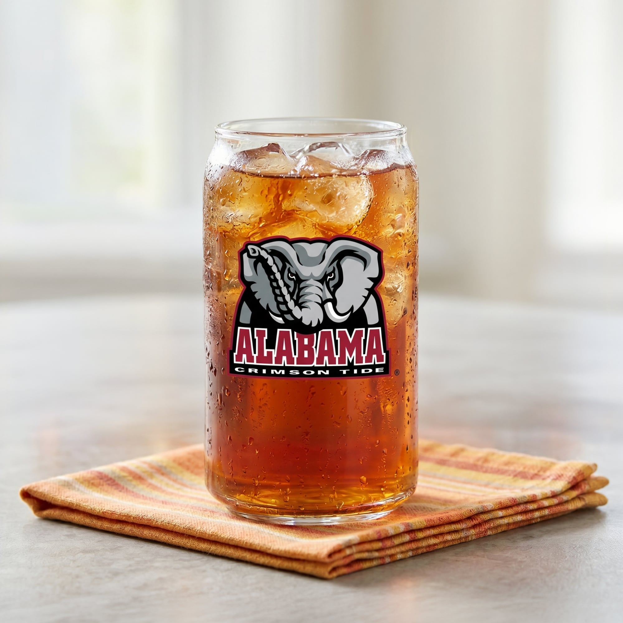 Ensemble de 4 canettes en verre Indigo Falls Alabama Crimson Tide Core Collectors