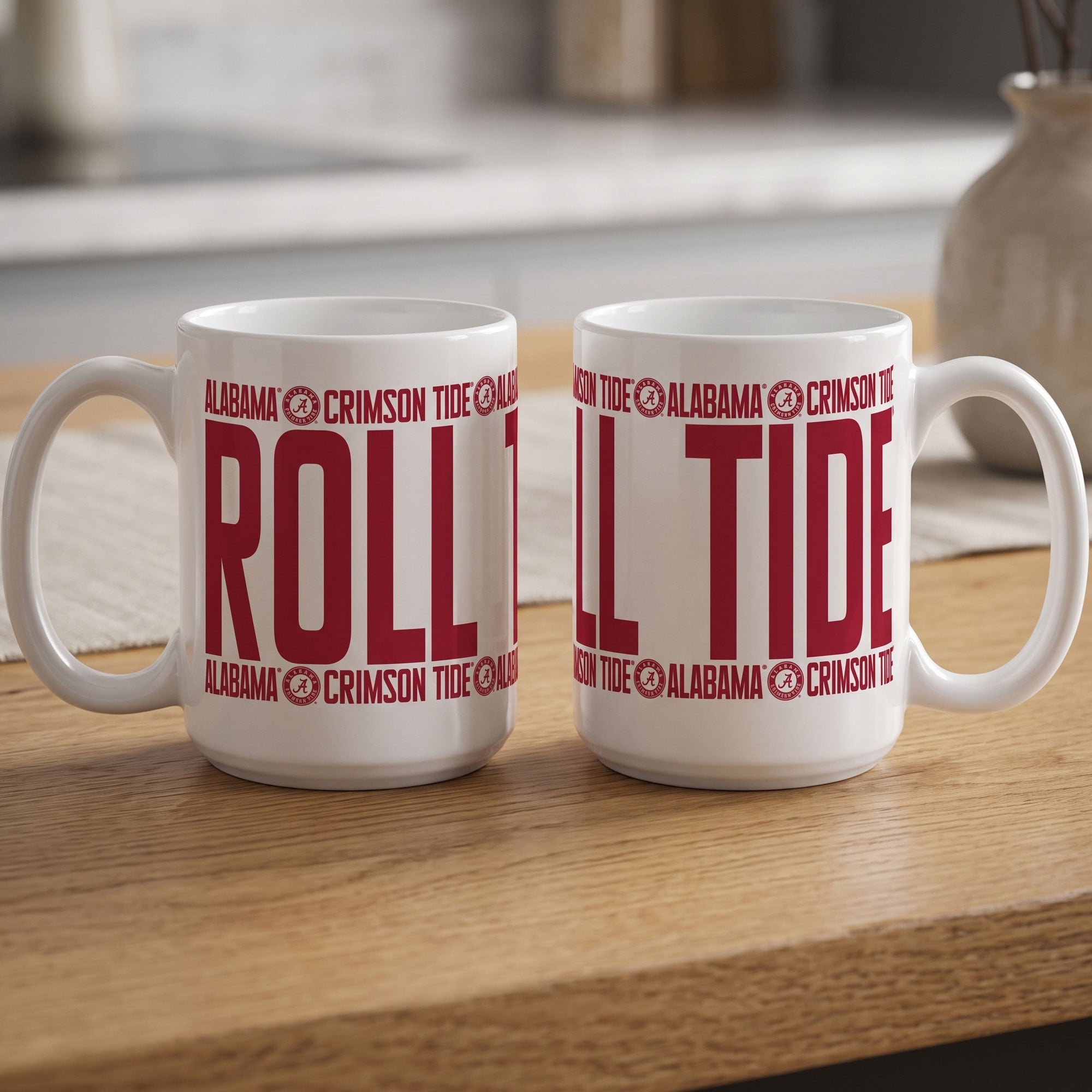 Mug surélevé Crimson Tide d'Indigo Falls, Alabama - Lot de 2