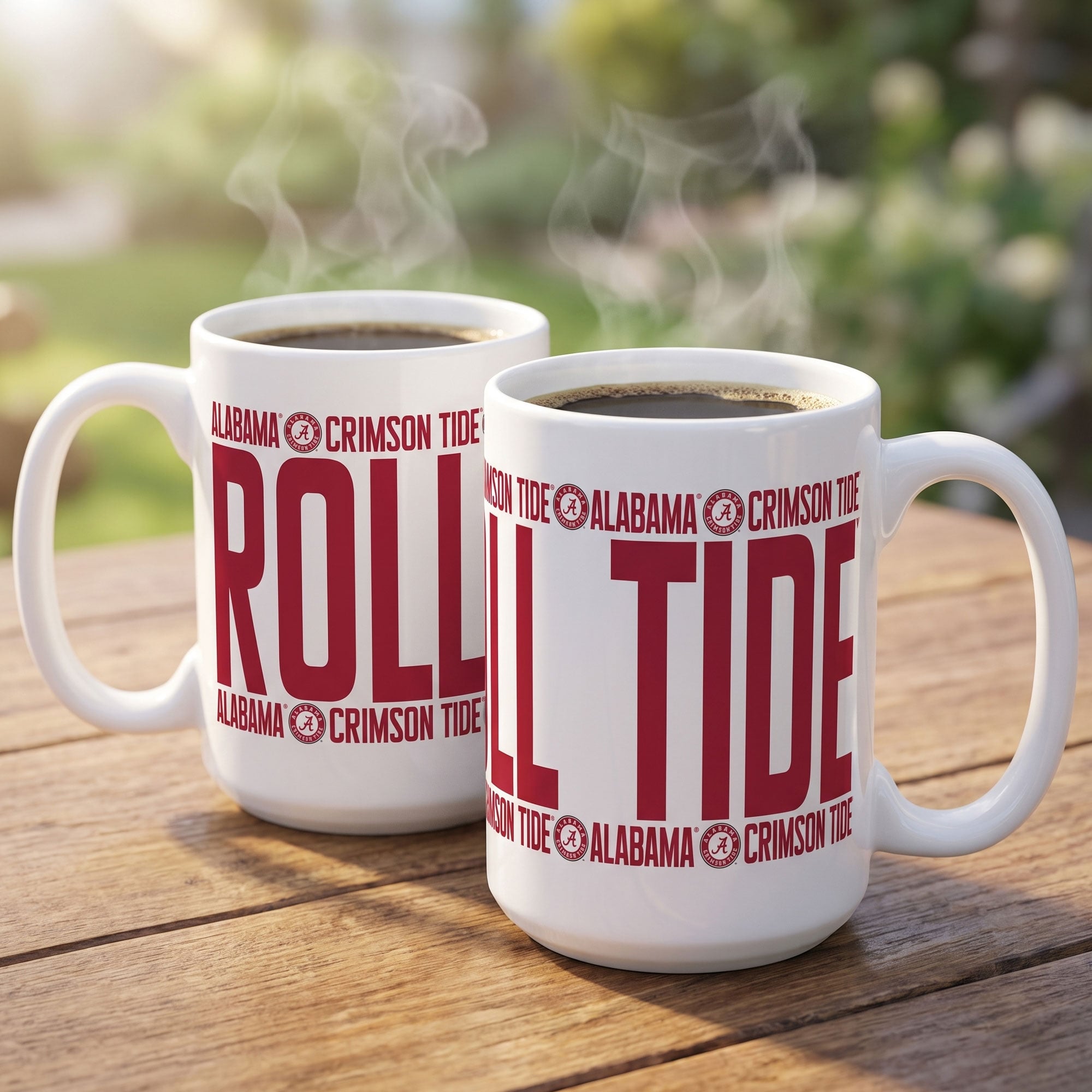 Mug surélevé Crimson Tide d'Indigo Falls, Alabama - Lot de 2