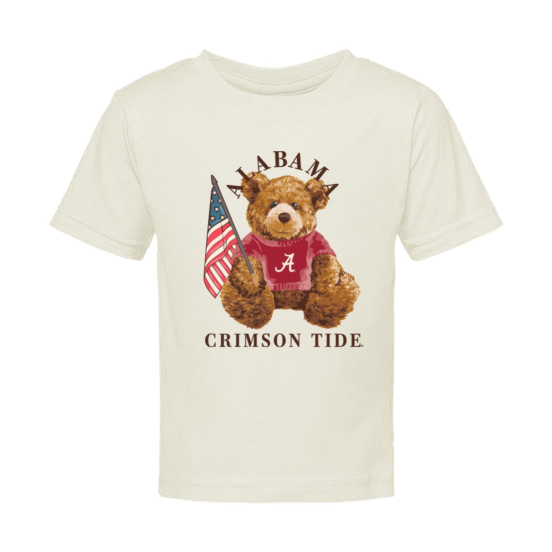 T-shirt bébé crème Alabama Crimson Tide All-American Teddi