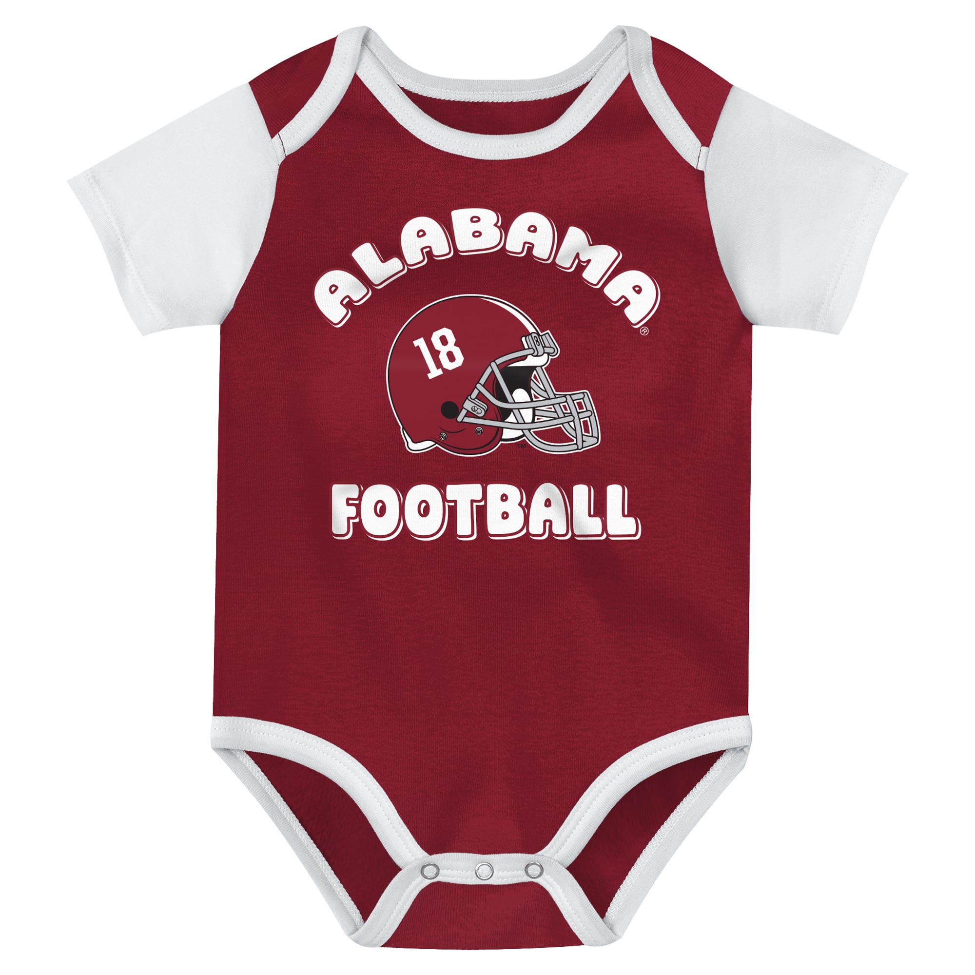 Infant Outerstuff Crimson/White/Gray Alabama Crimson Tide Star Player Three-Piece Bodysuit Set