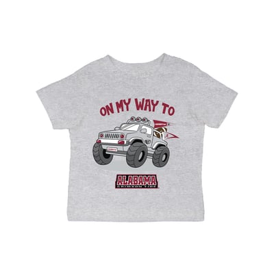 Alabama Crimson Tide Vive La Fete Infant On My Way T-Shirt - Gray