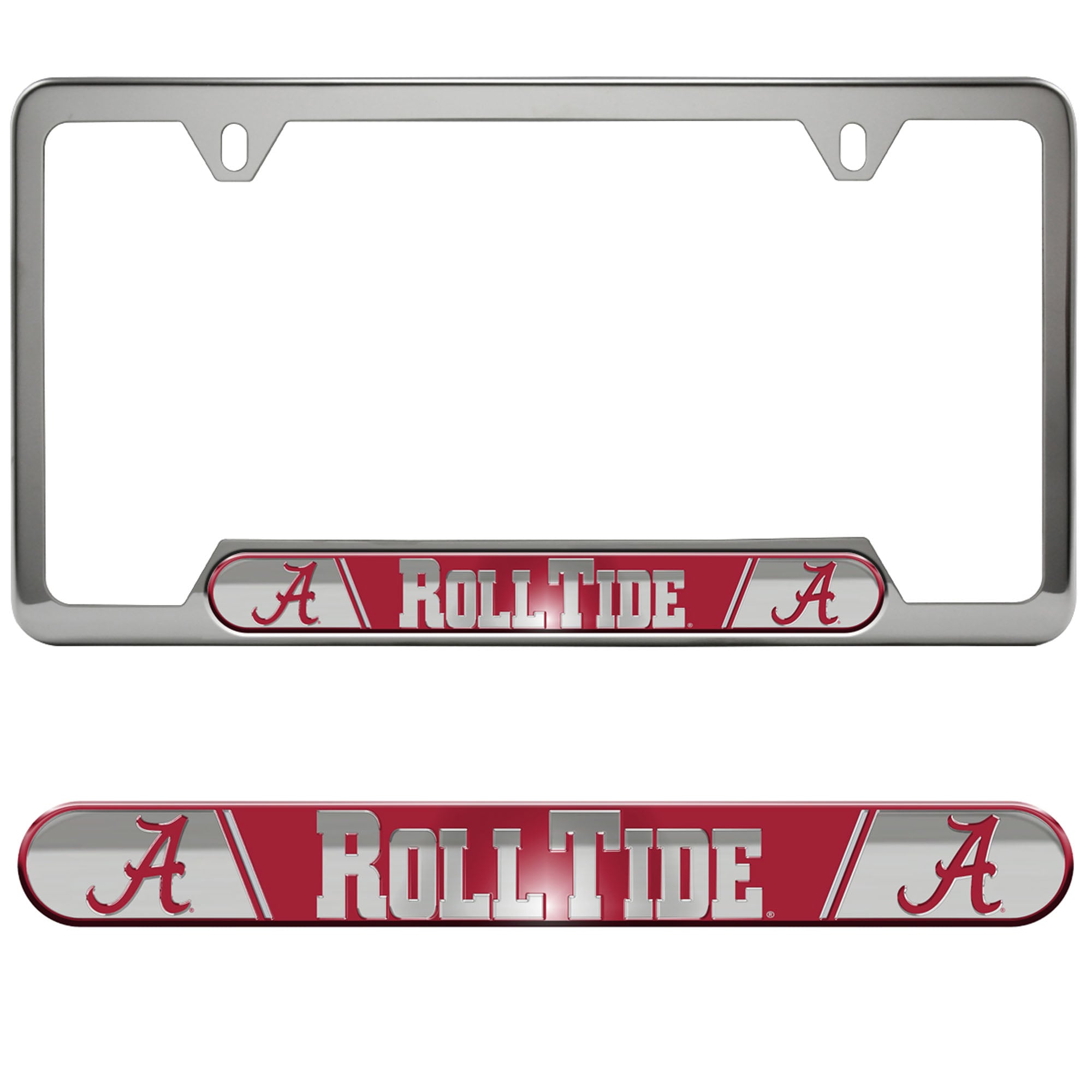 Cadre de plaque d'immatriculation en relief Logo Brands Alabama Crimson Tide