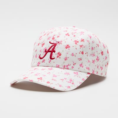 LoveShackFancy Alabama Crimson Tide Women's Floral Adjustable Hat - White