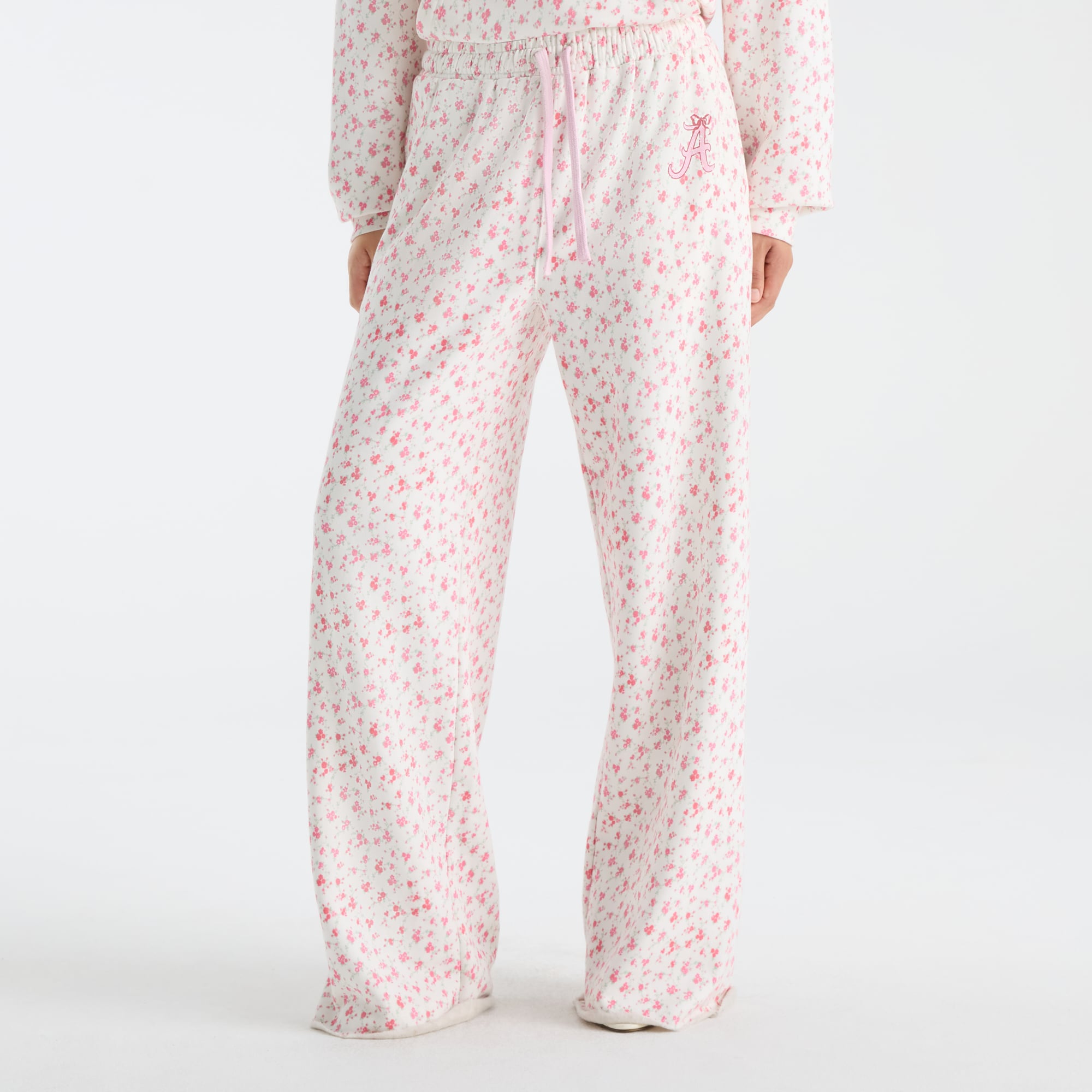 LoveShackFancy Women's White Alabama Crimson Tide Ilyra Sweatpants