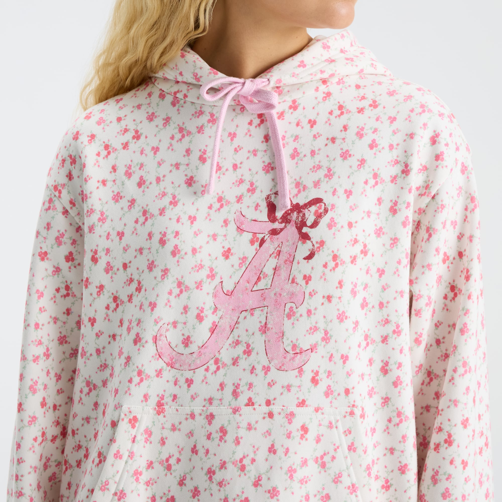 LoveShackFancy Women's White Alabama Crimson Tide Nacova Hoodie