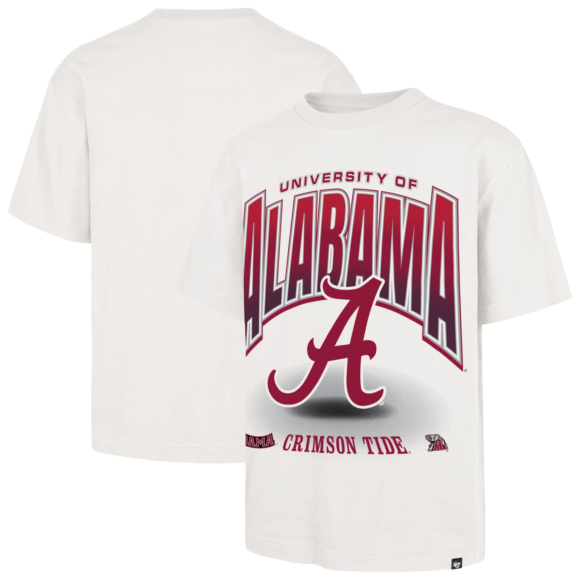 Men's '47 Cream Alabama Crimson Tide Team Flex Foundation T-Shirt