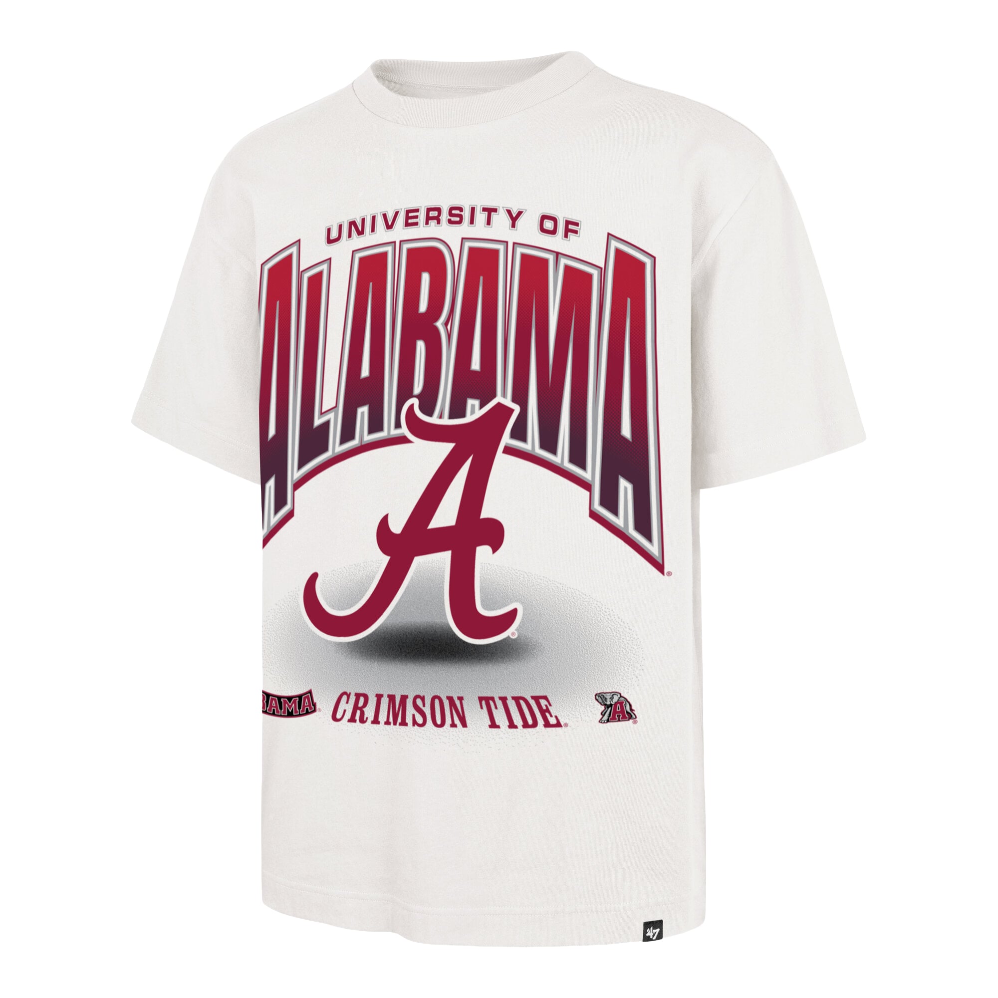 Men's '47 Cream Alabama Crimson Tide Team Flex Foundation T-Shirt