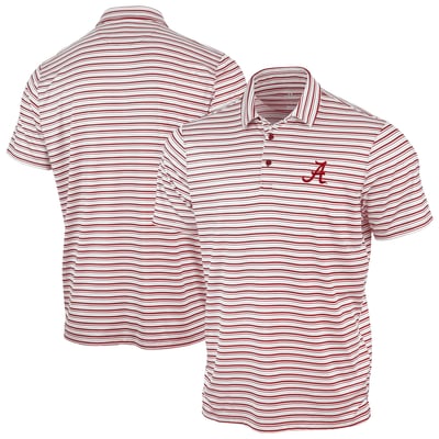 Alabama Crimson Tide Antigua Space Stripe Polo - Crimson