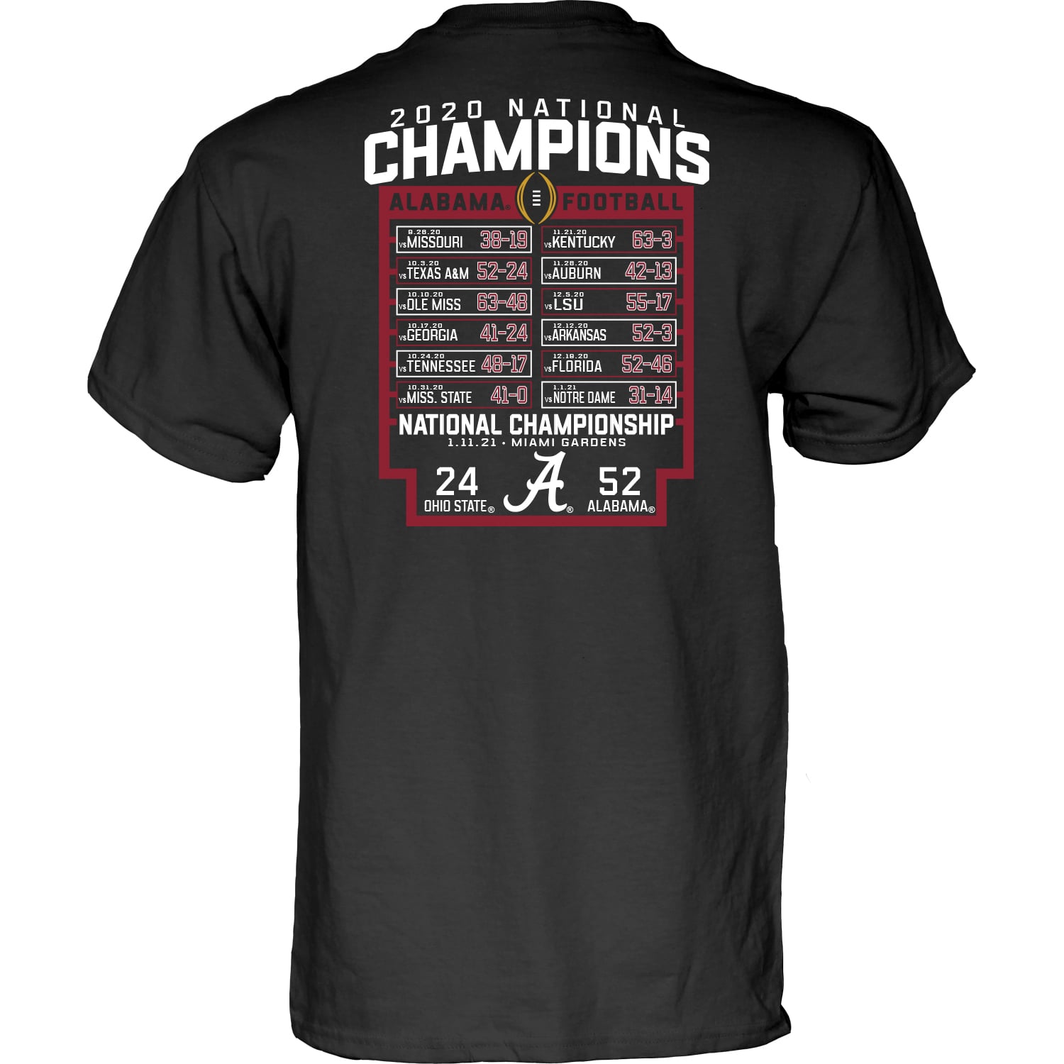 Men's Blue 84 Black Alabama Crimson Tide College Football Playoff