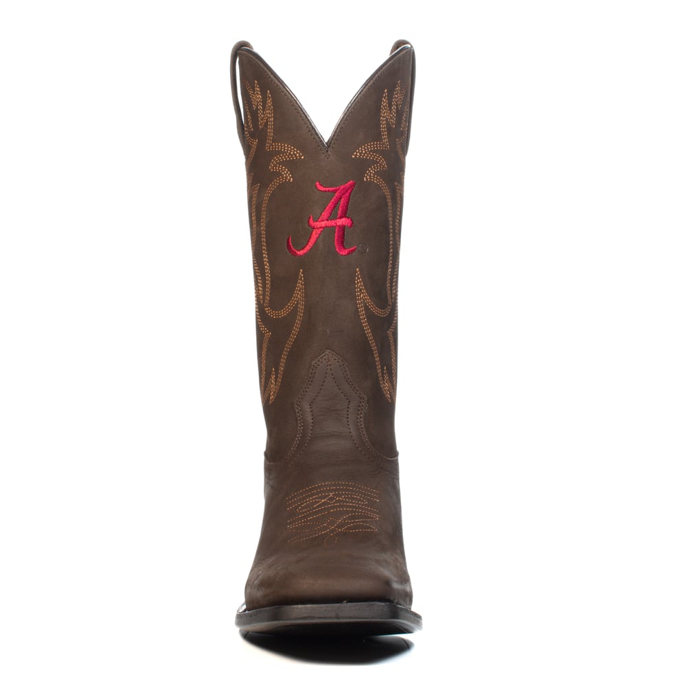 Nocona Alabama Crimson Tide Brown Red Leather Stitched Cowboy Boots Men 10D NCAA Men main image 2