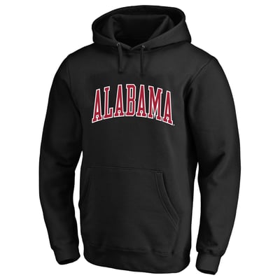  Alabama Crimson Tide Champion Arch Over Tackle Twill Hoodie - Black