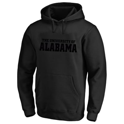  Alabama Crimson Tide Champion Big & Tall Tonal Hoodie - Black