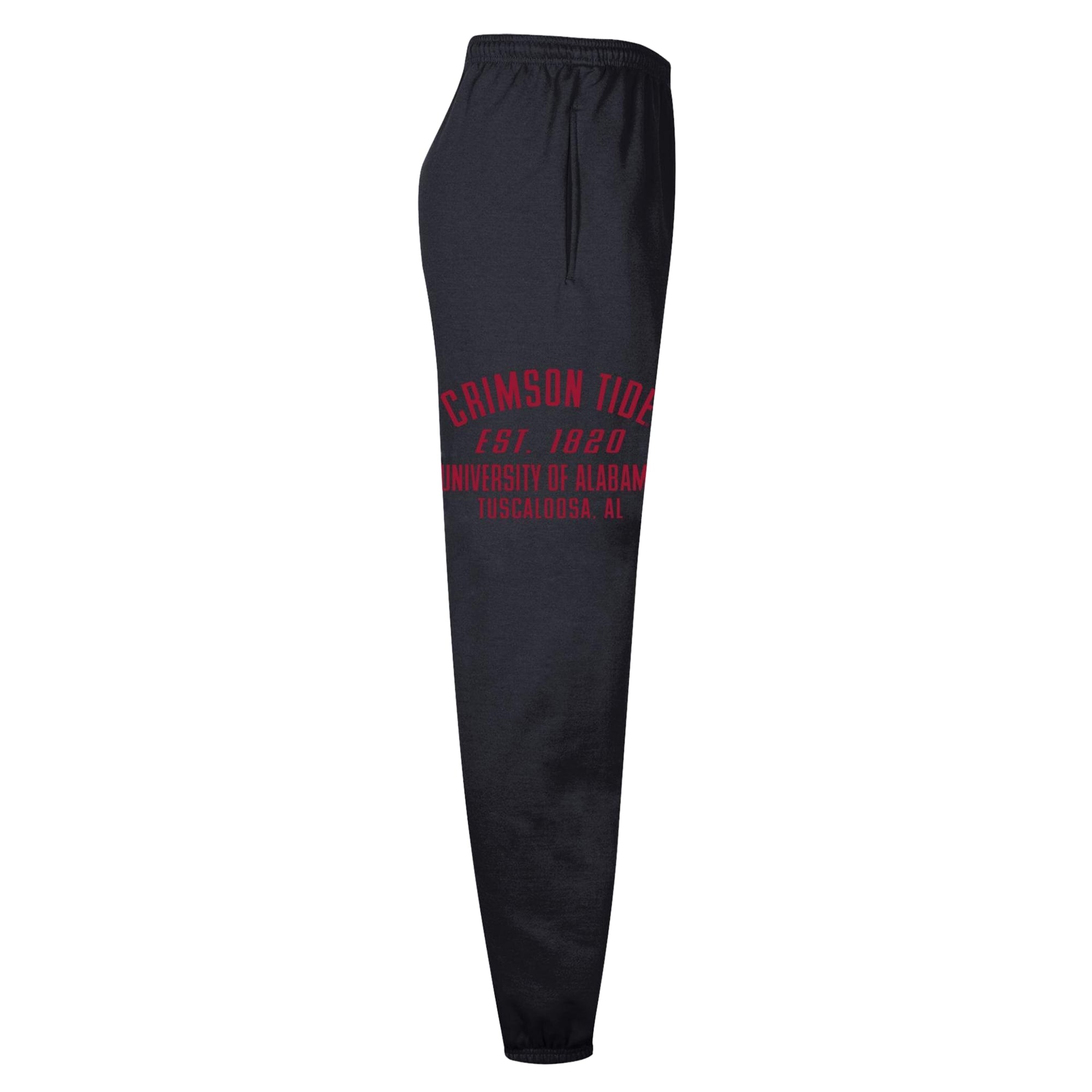 Men's Champion  Black Alabama Crimson Tide Powerblend Banded Fleece Sweatpants