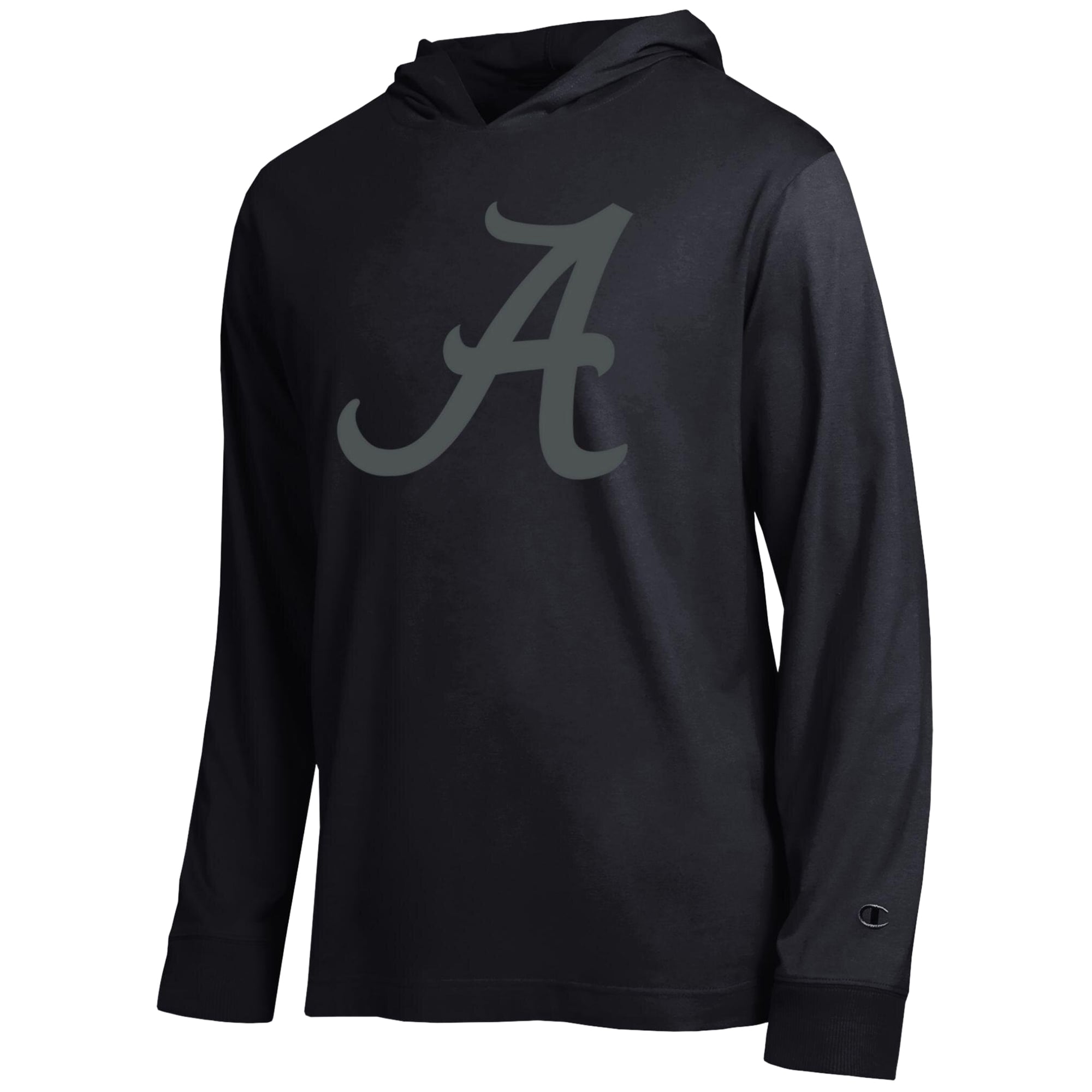 T-shirt à capuche manches longues Champion noir Alabama Crimson Tide Tonal All-Star pour homme