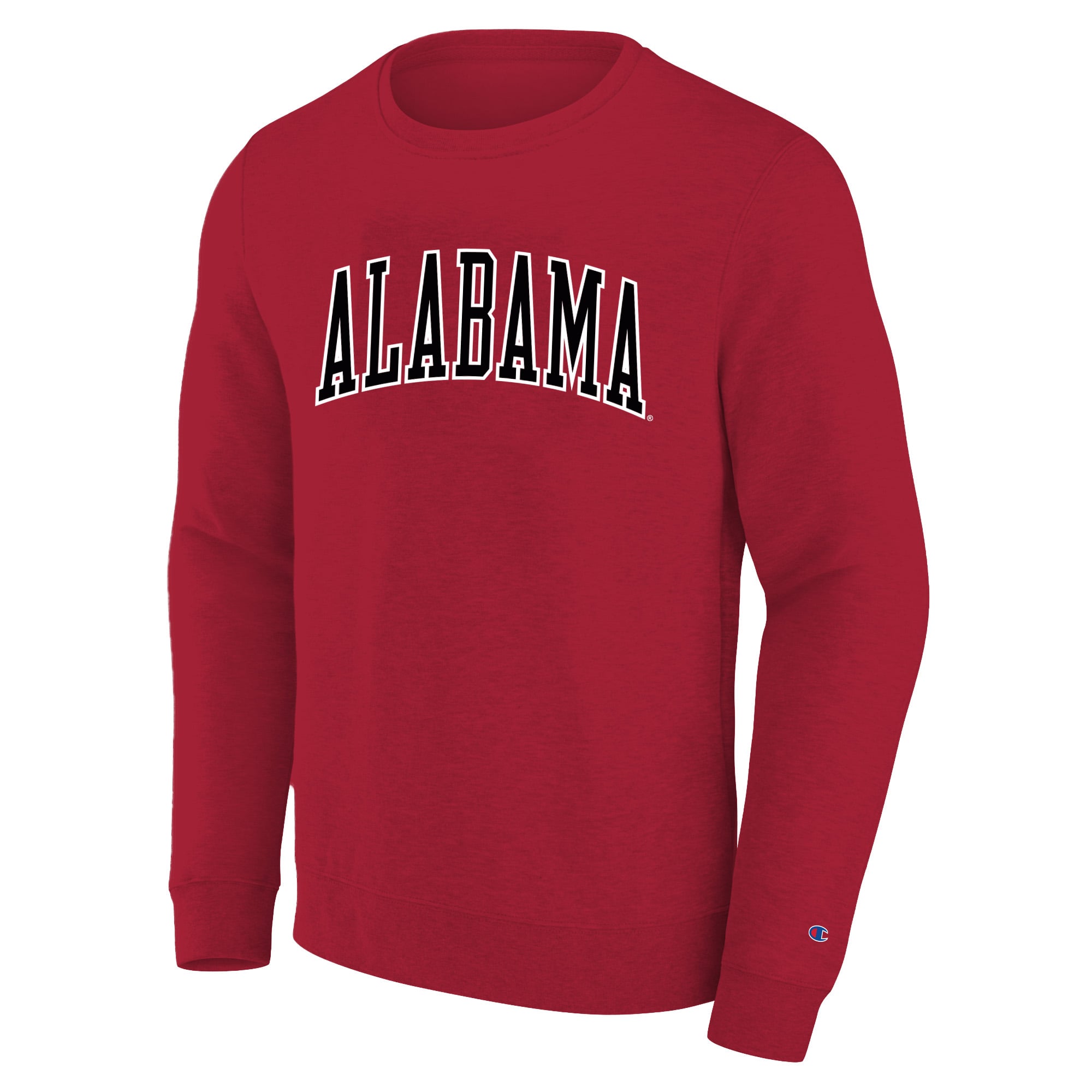 Sweat-shirt Champion pour homme, modèle Crimson Alabama Tide, grande taille, avec applique en forme d'arche.
