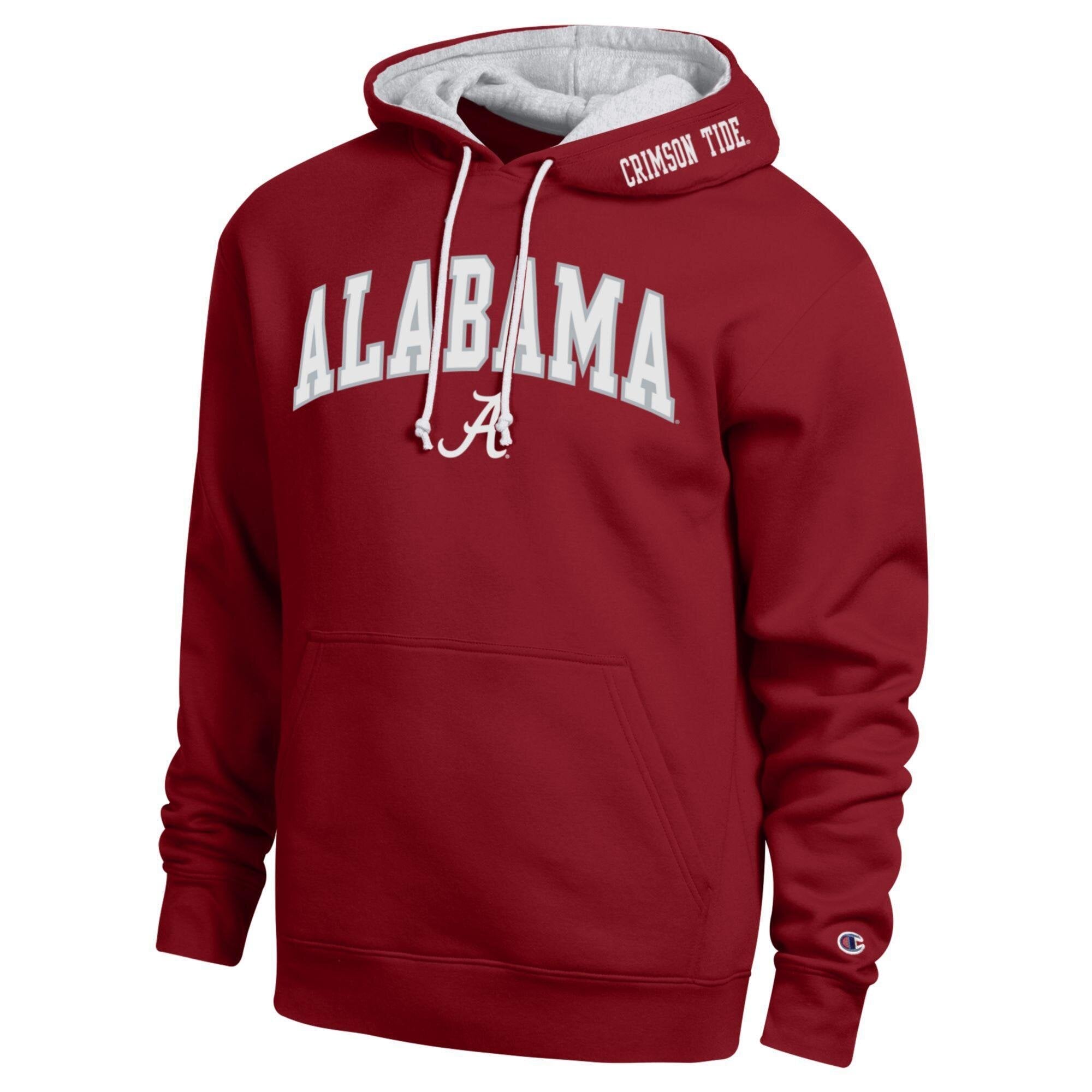 Men's Champion  Crimson Alabama Tide Arch Tackle Twill Hoodie