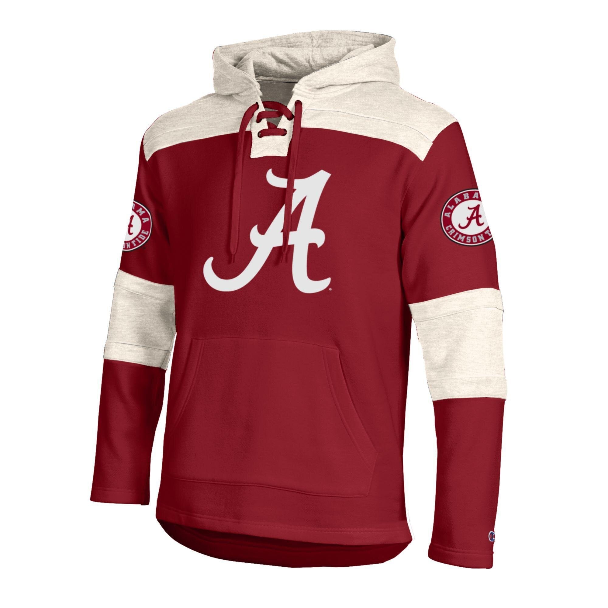 Sweat à capuche en polaire Champion Crimson Alabama Tide pour homme