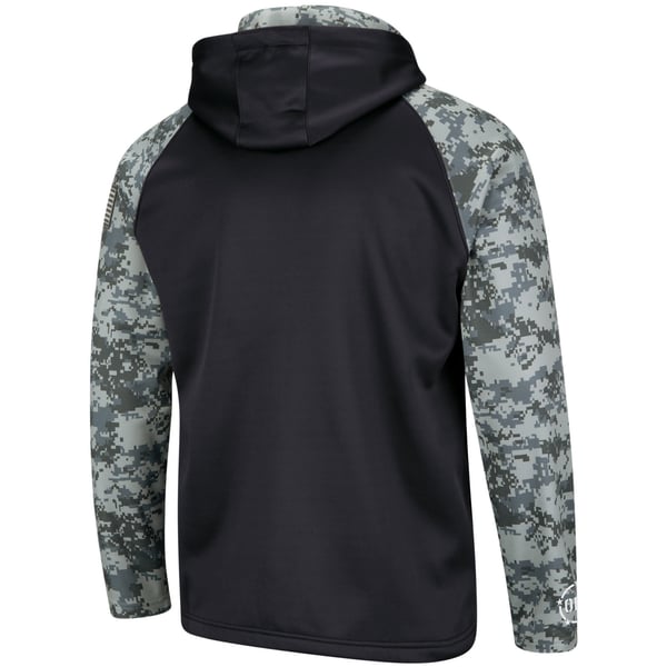 Alabama Crimson Tide Colosseum OHT Military Appreciation Digi Camo Raglan  Full-Zip Hoodie - Charcoal/Camo