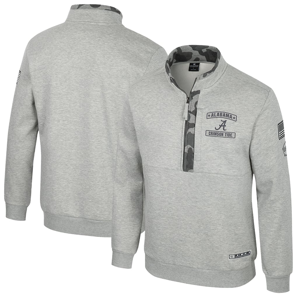 Men's Colosseum Heather Gray Alabama Crimson Tide OORAH OHT Military ...