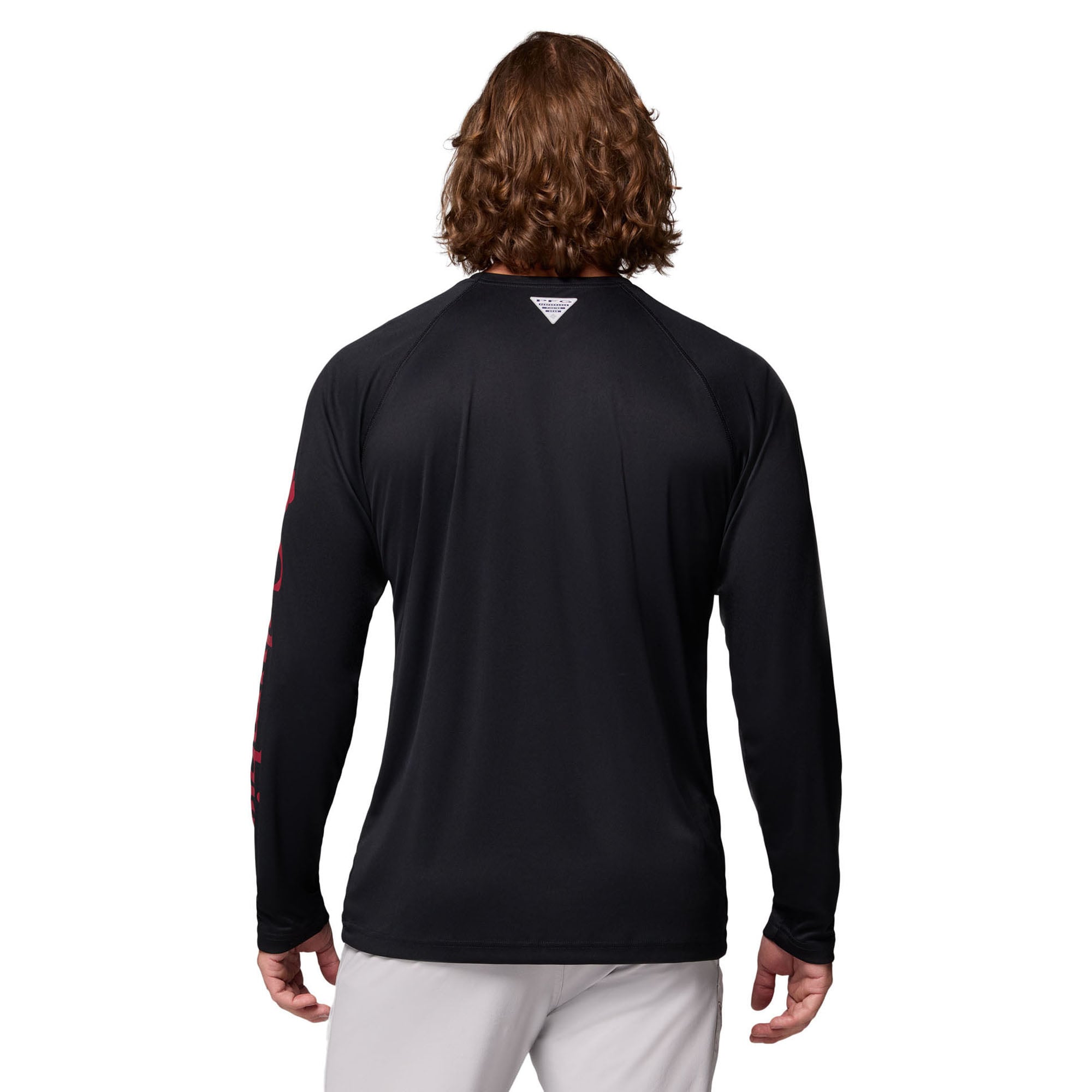 Men's Columbia Alabama Crimson Tide Big & Tall Terminal Tackle Long Sleeve Omni-Shade T-Shirt