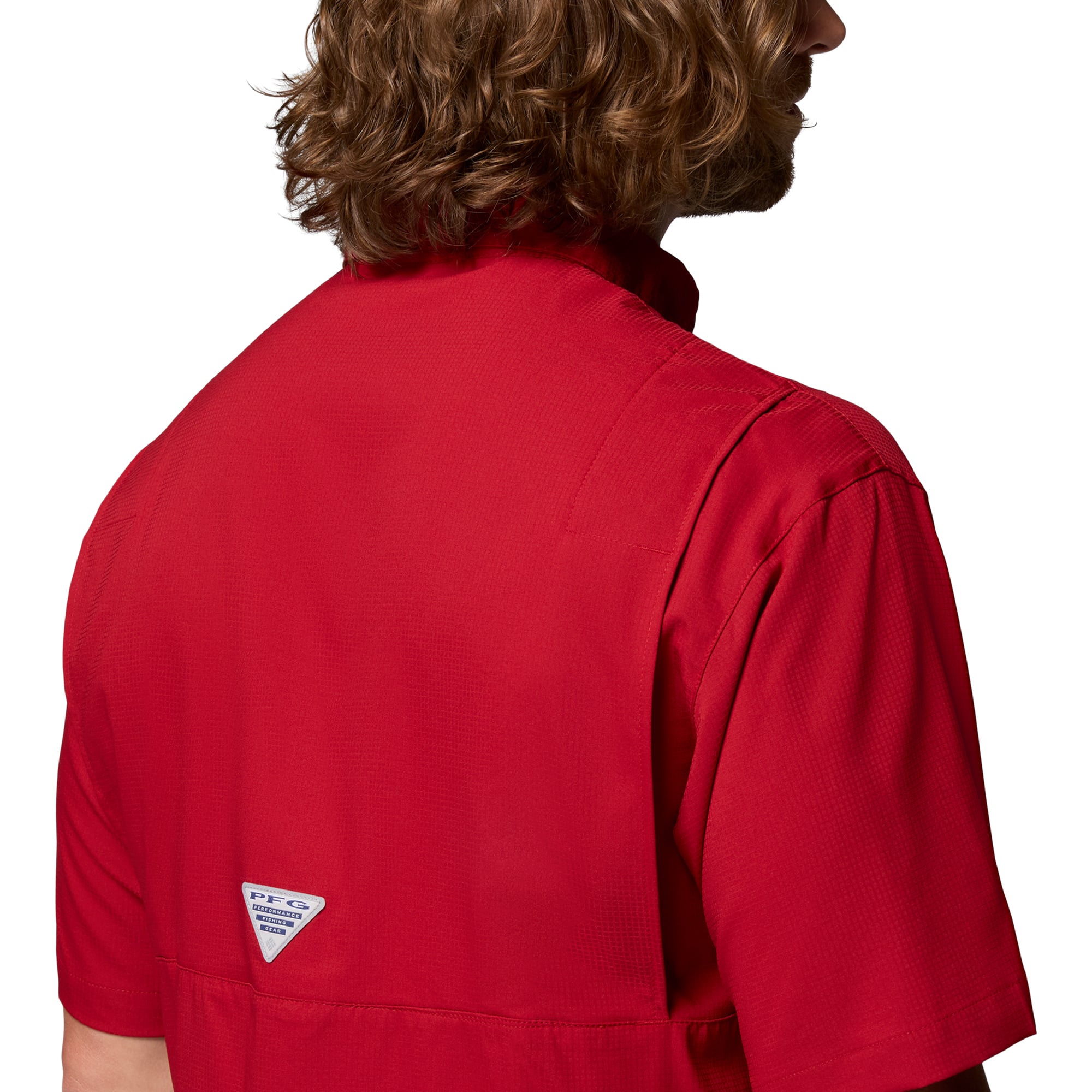 Chemise Columbia Crimson Alabama Tide PFG Tamiami pour homme