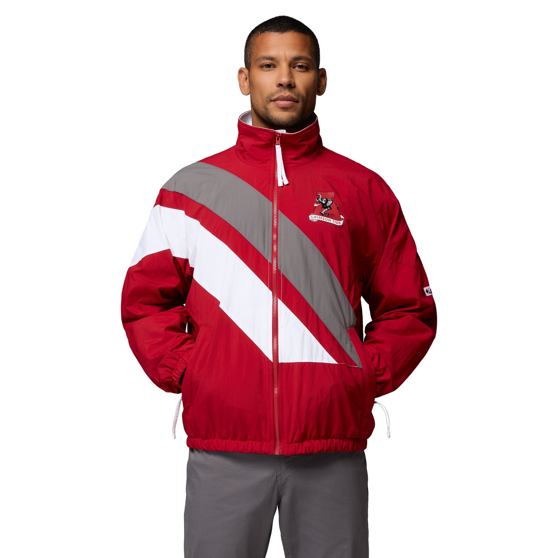 Men's Columbia Crimson Alabama Tide Reventure Full-Zip Windbreaker Jacket