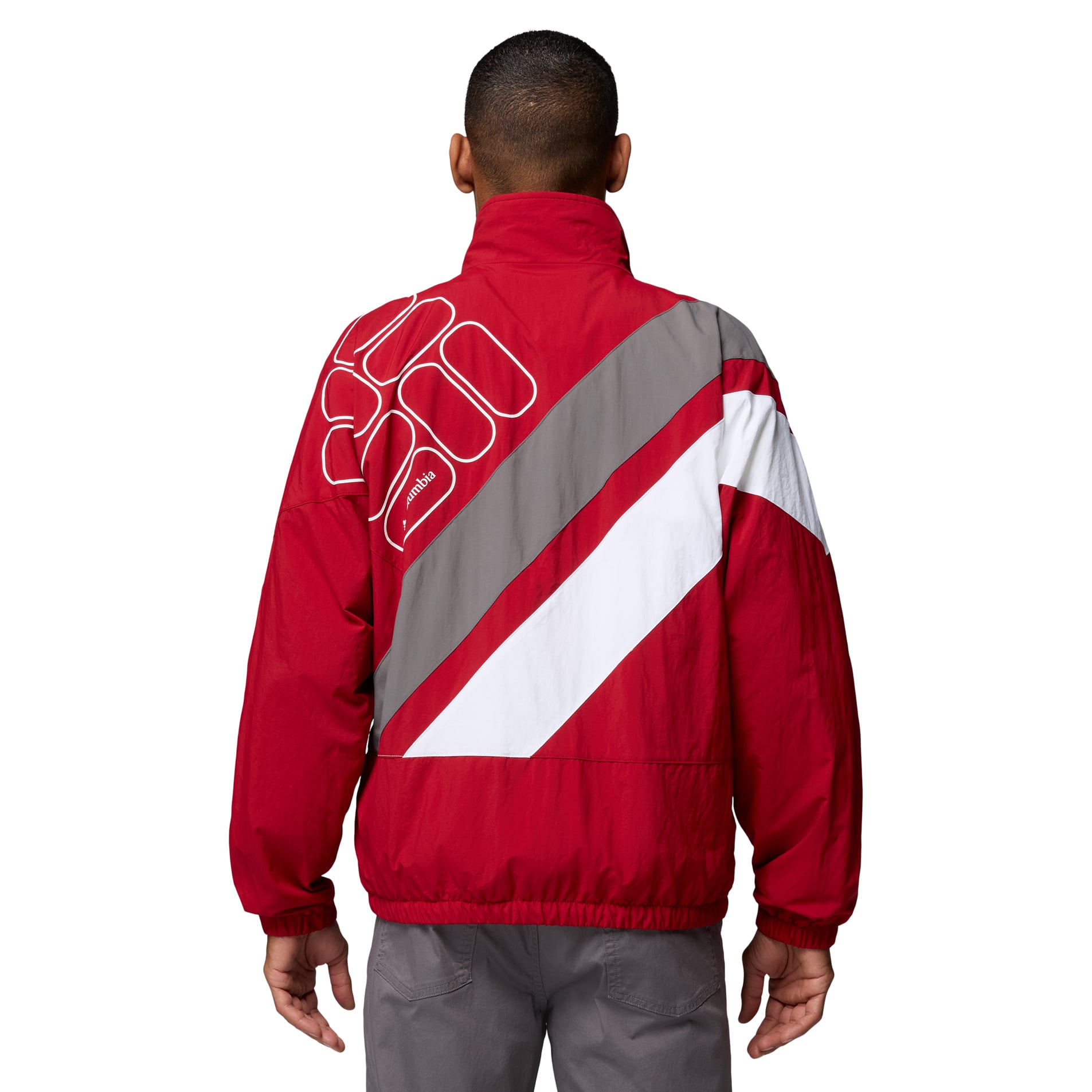 Veste coupe-vent zippée intégrale Columbia Crimson Alabama Tide Reventure pour homme, modèle Omni-Shield
