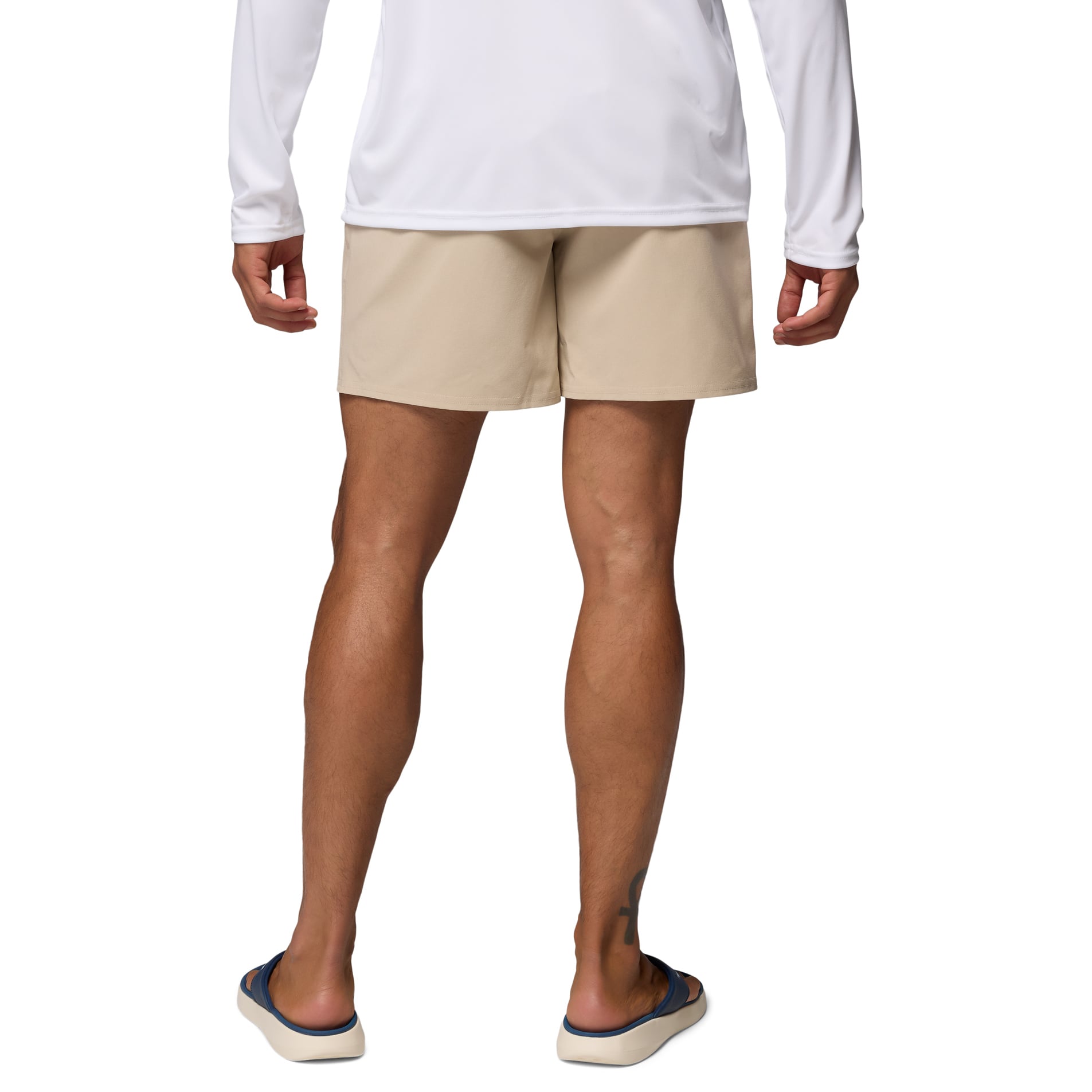 Men's Columbia Natural Alabama Crimson Tide PFG Terminal Roamer™ Omni-Shade™ Stretch Shorts