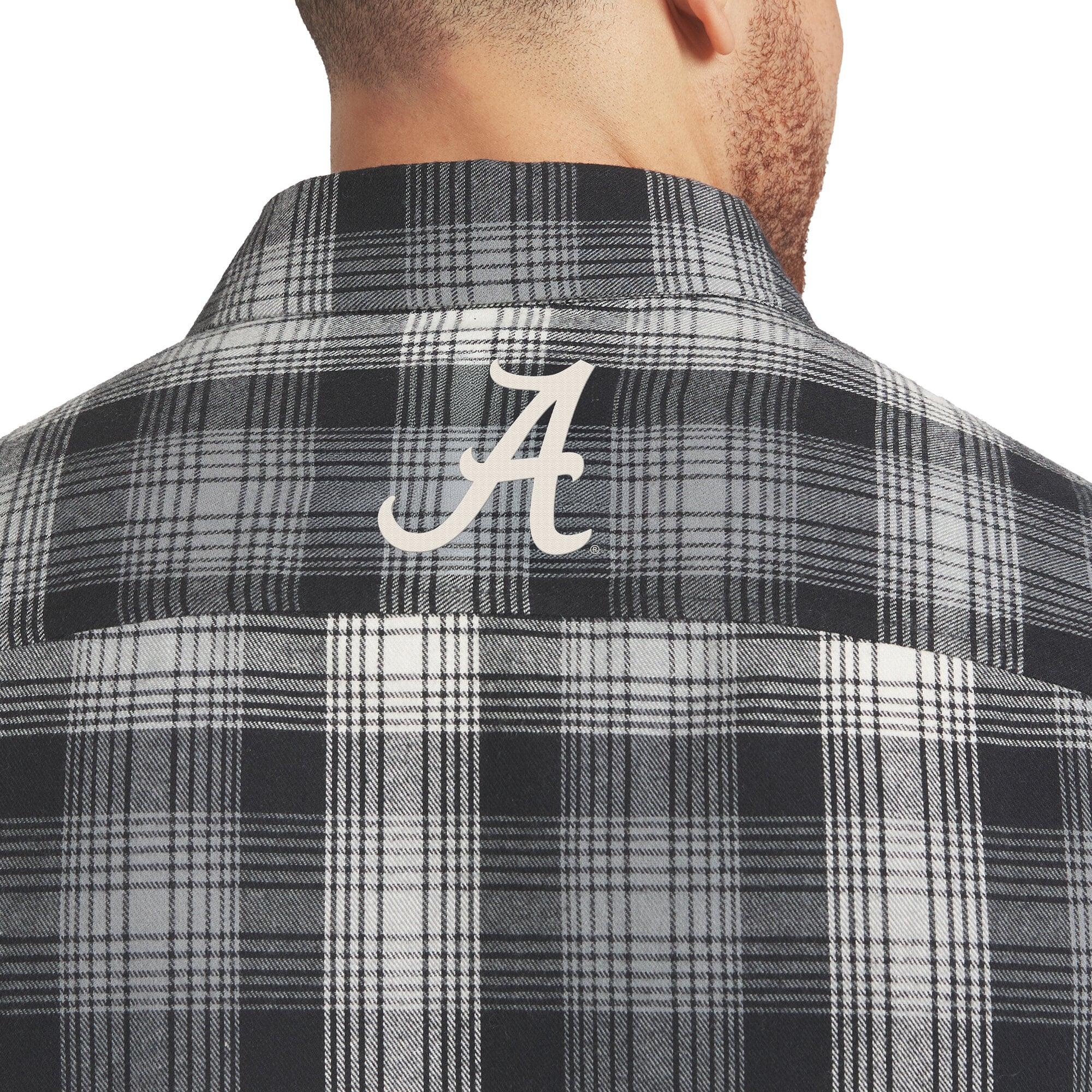 Chemise à carreaux manches longues boutonnée Darius Rucker Collection pour homme par Fanatics, couleur noire Alabama Crimson Tide