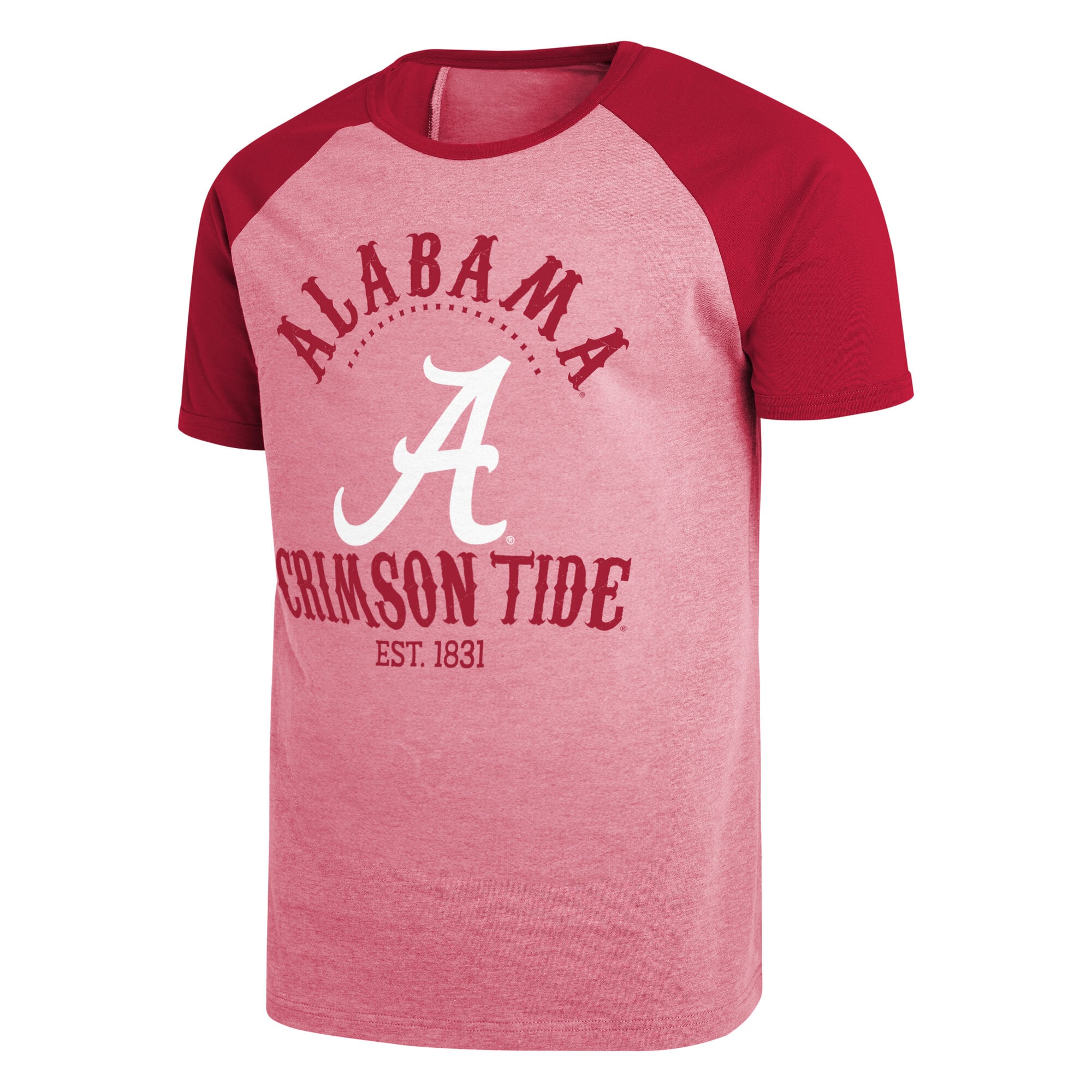 Men's Darius Rucker Collection by Fanatics Crimson Alabama Tide Raglan T-Shirt