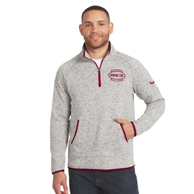 Alabama Crimson Tide Darius Rucker Collection by Fanatics Sweater Knit Quarter-Zip Pullover - Gray