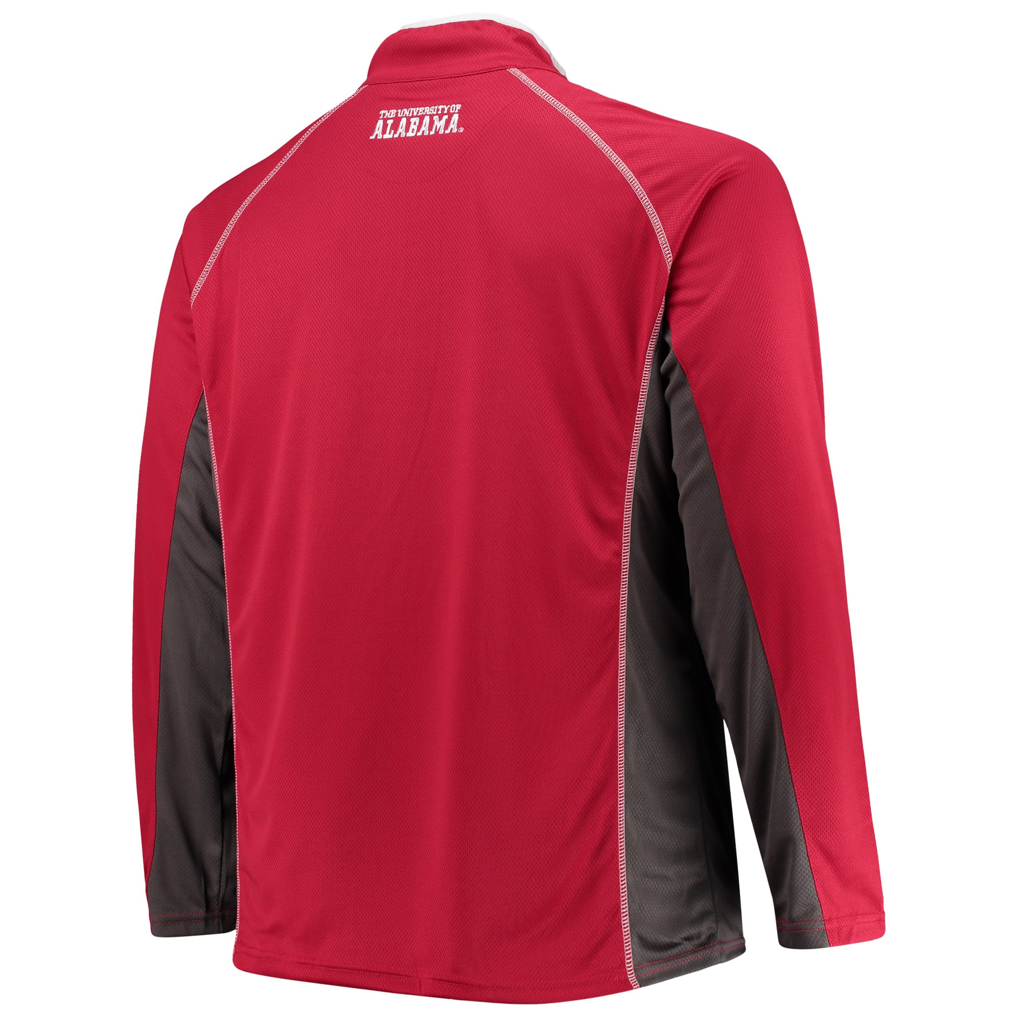 Veste raglan à quart de zip pour homme Fanatics Crimson Alabama Tide grandes tailles