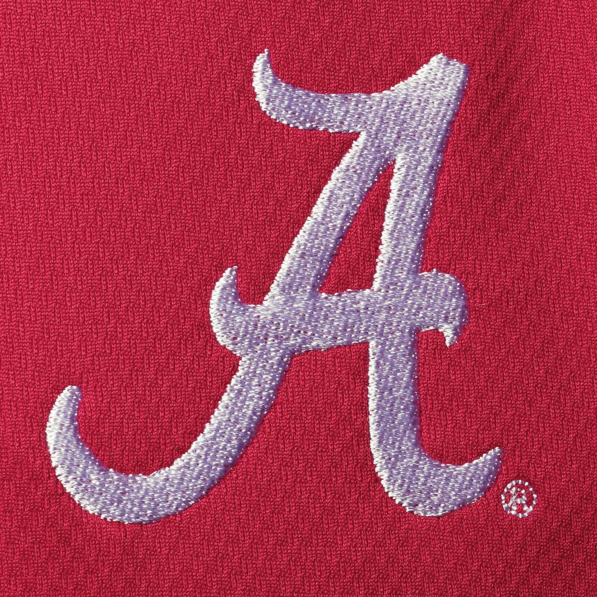 Veste raglan à quart de zip pour homme Fanatics Crimson Alabama Tide grandes tailles