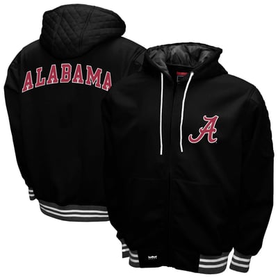 Alabama Crimson Tide Franchise Club Grind Full-Zip Hoodie Jacket - Black