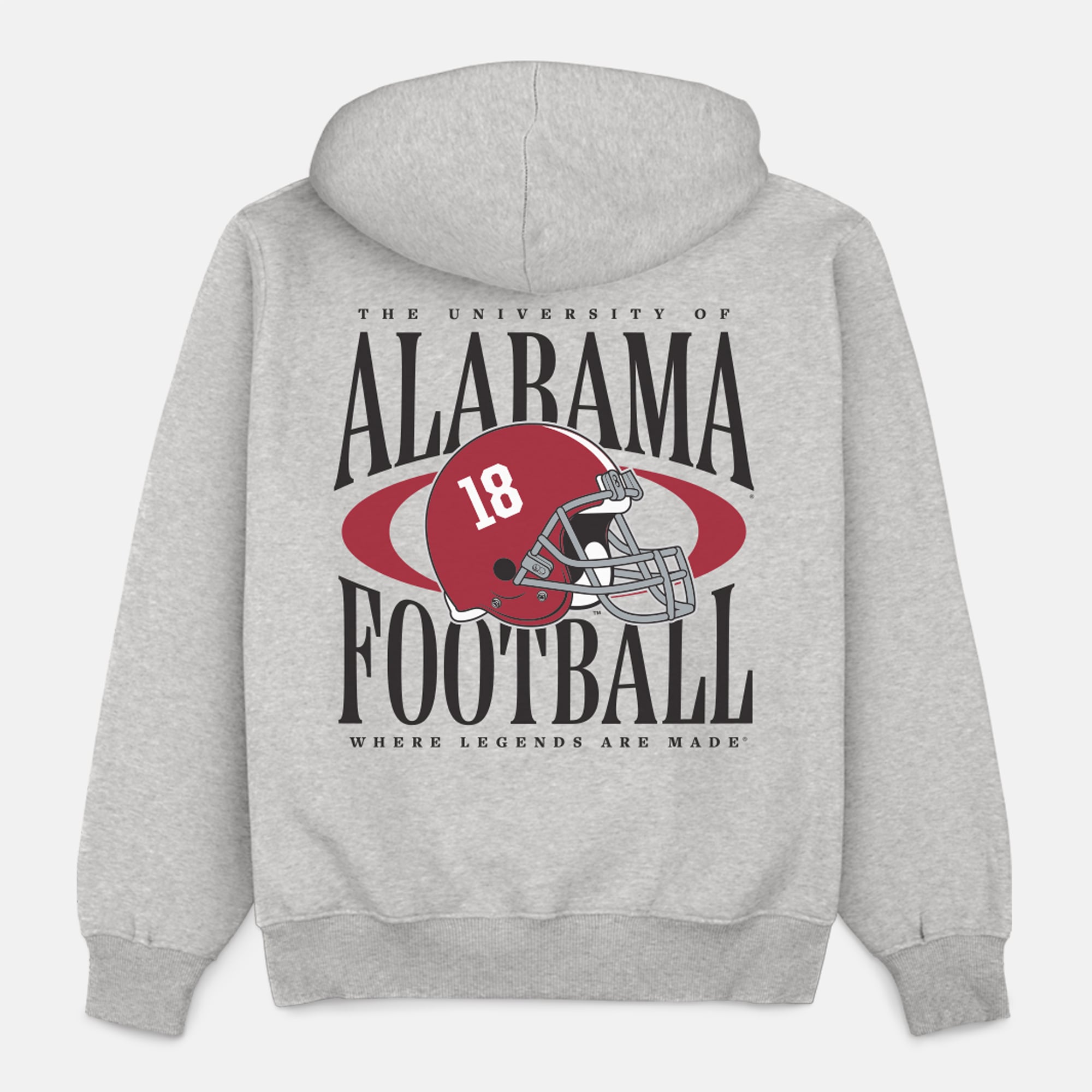 Men's Homefield  Gray Alabama Crimson Tide Football Heavyweight Hoodie