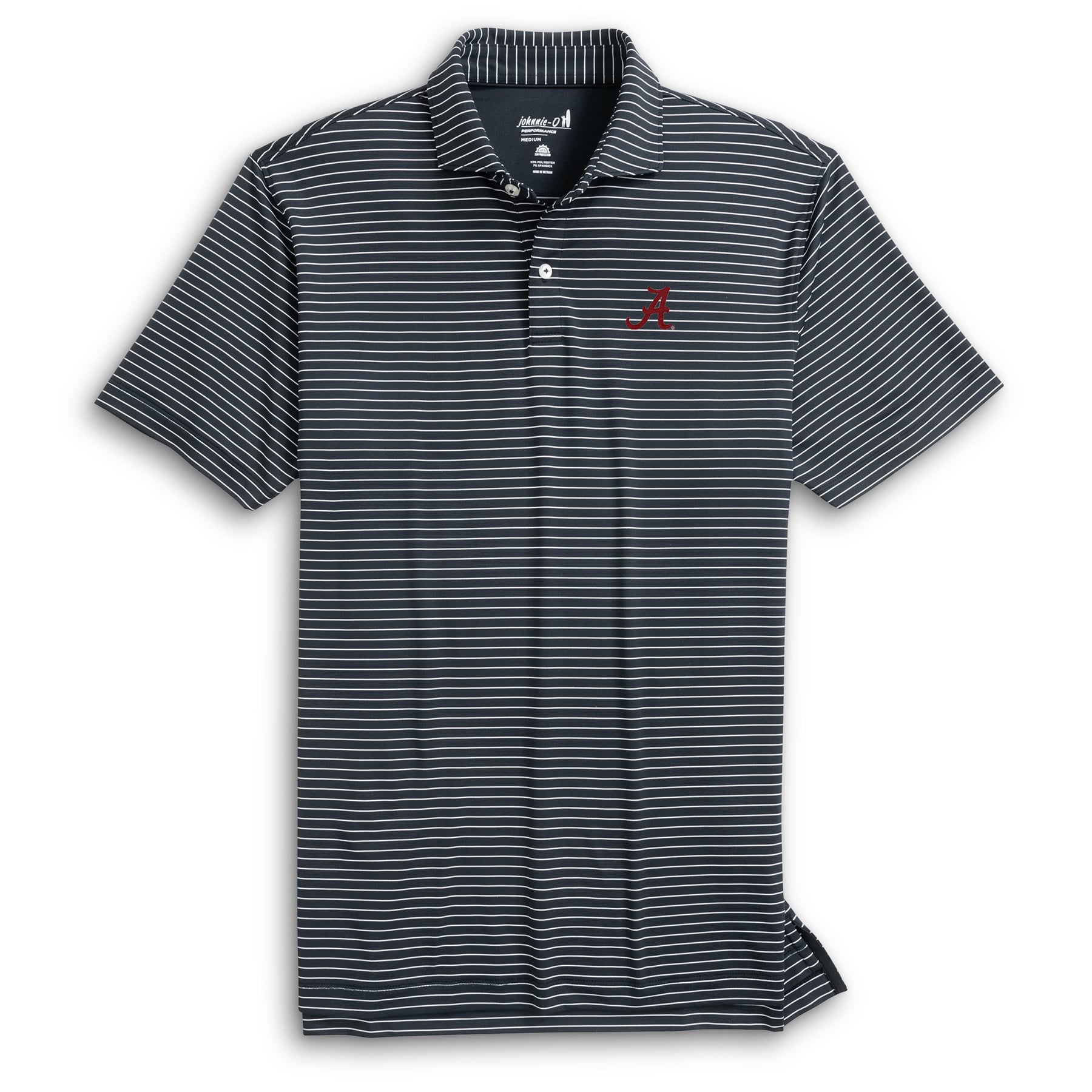 Polo rayé Beau noir Alabama Crimson Tide de johnnie-O pour homme