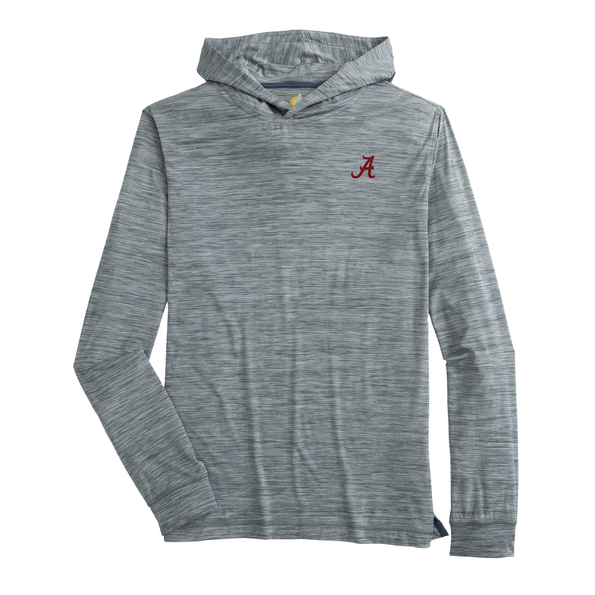 T-shirt à capuche manches longues pour homme johnnie-O Heather Black Alabama Crimson Tide Talon