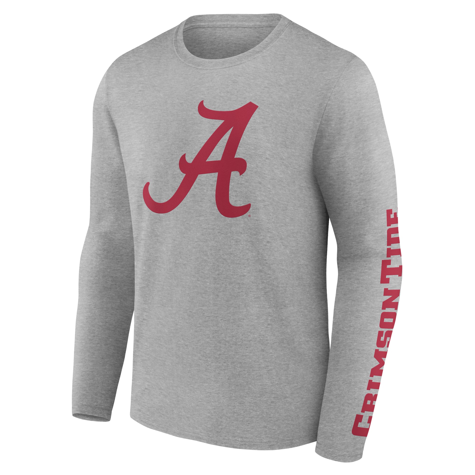 T-shirt à manches longues blanc logo Alabama Crimson Tide pour homme