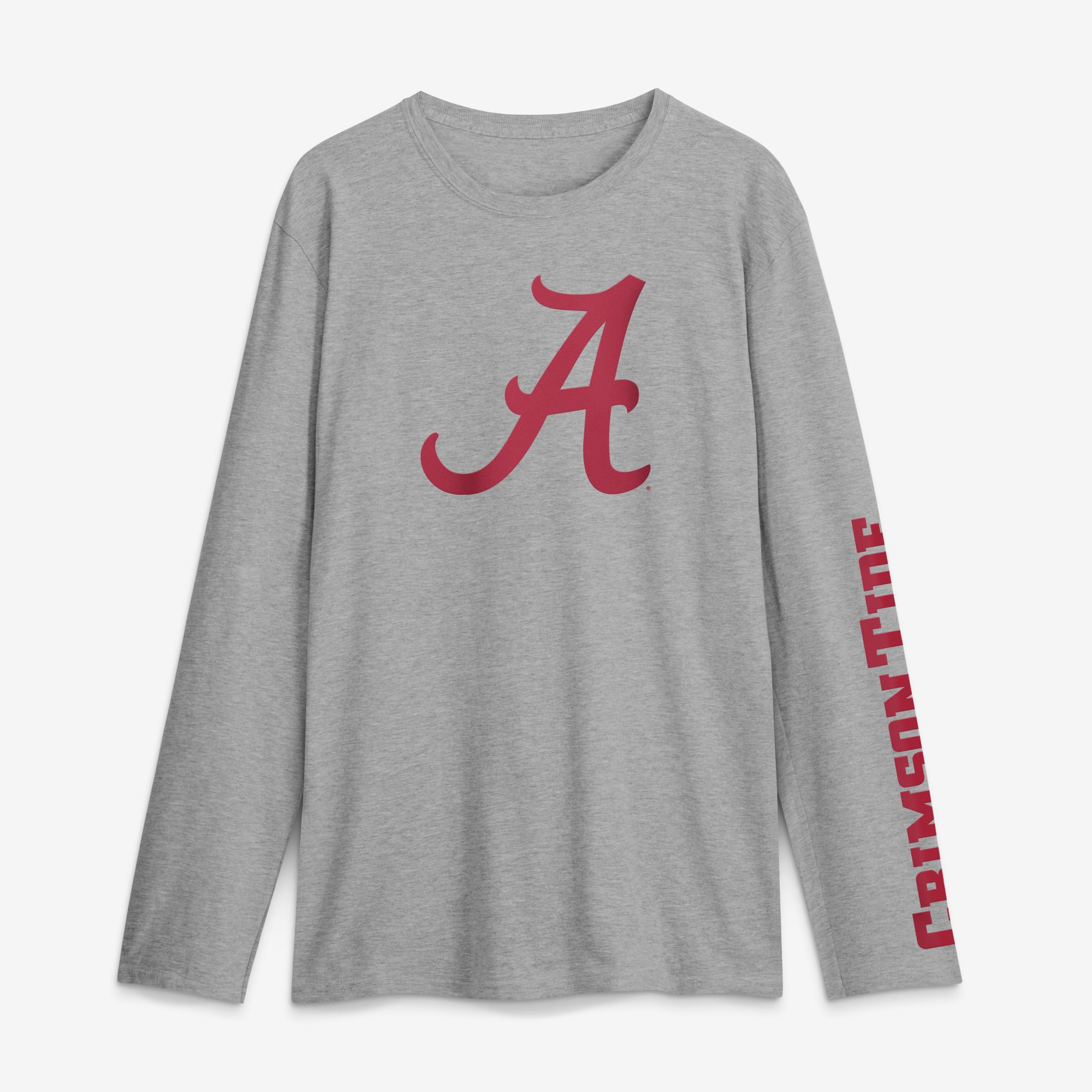 T-shirt à manches longues blanc logo Alabama Crimson Tide pour homme