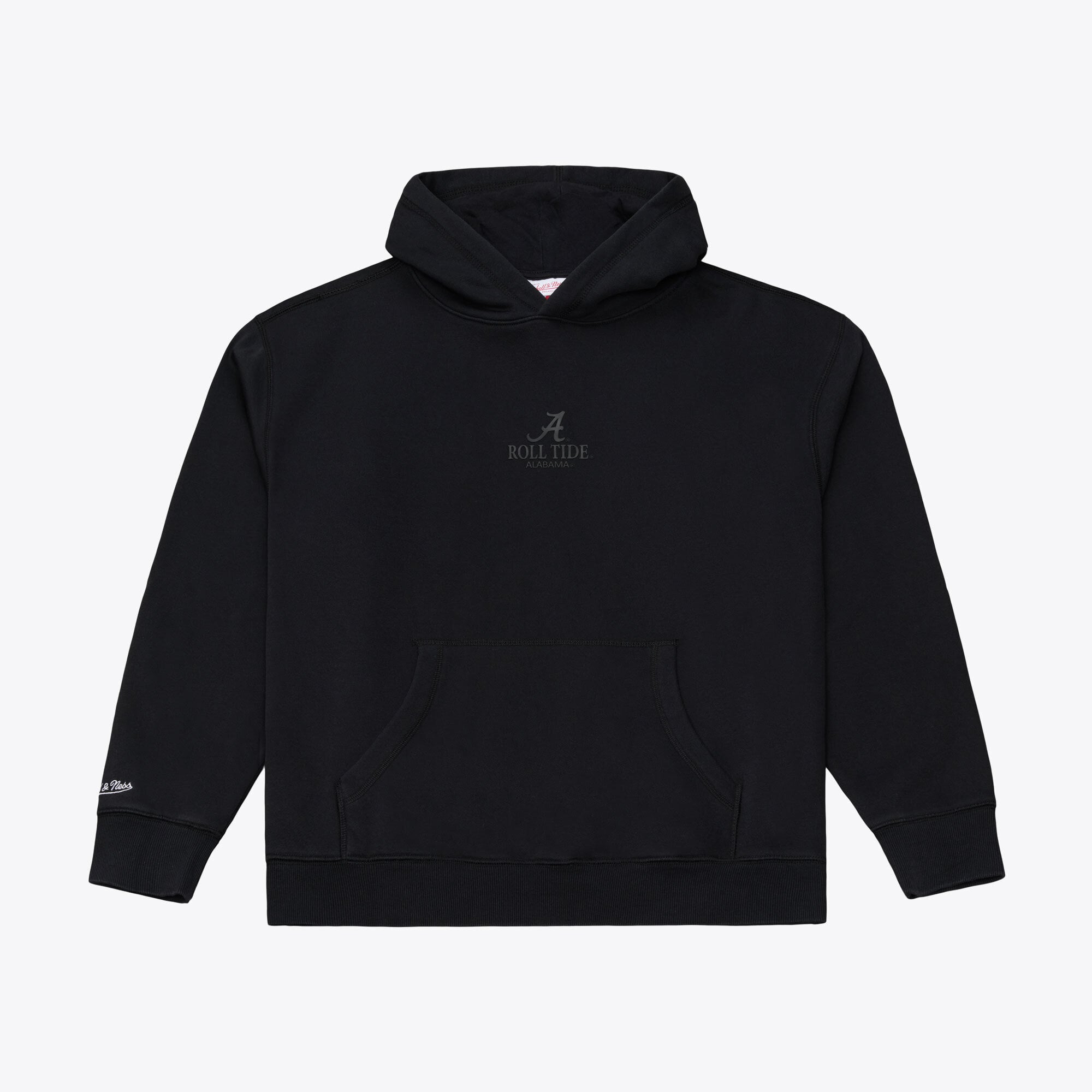 Men's Mitchell & Ness  Black Alabama Crimson Tide Monochrome Icon Fleece Hoodie