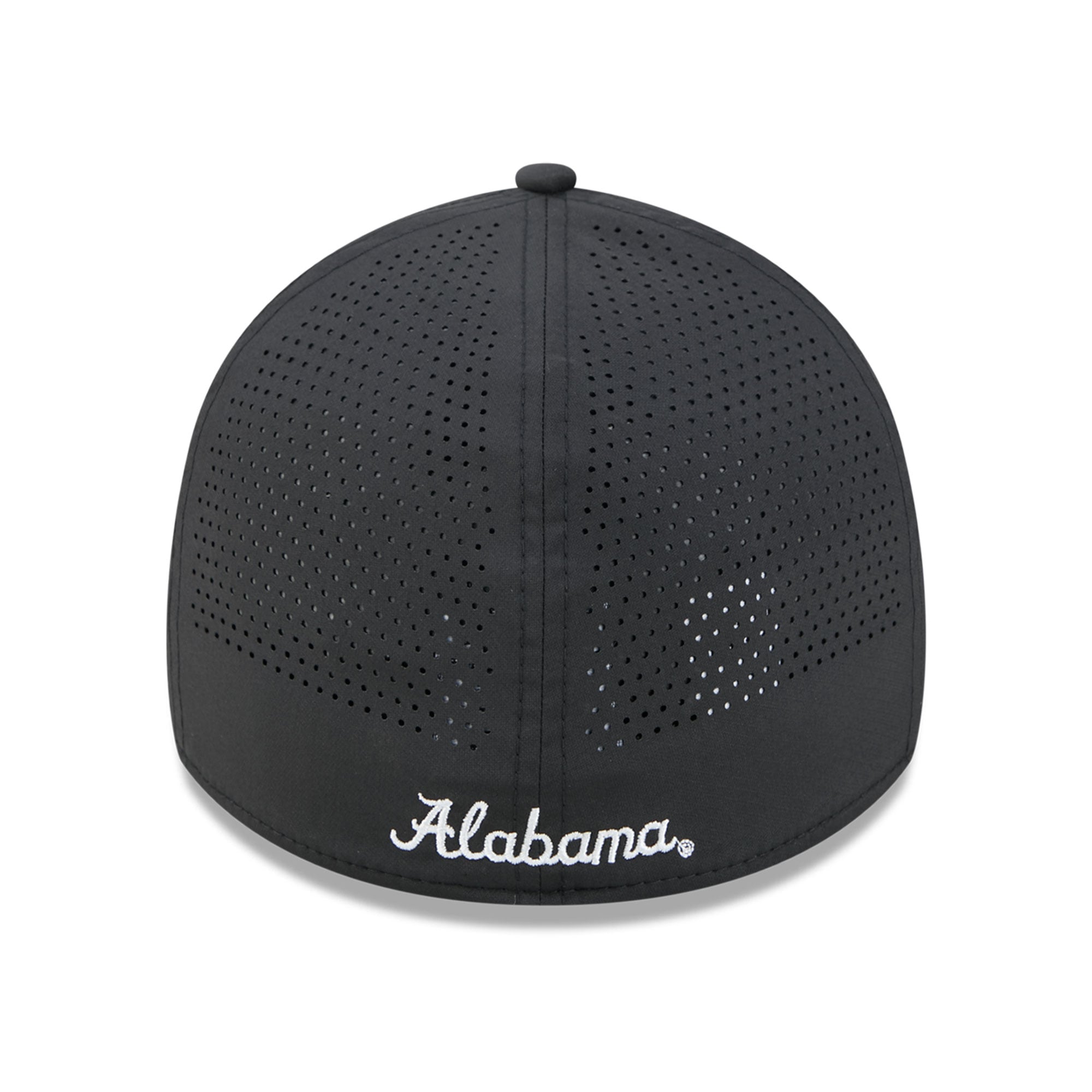 Casquette extensible New Era noire Alabama Crimson Tide Vault Inline Performance Rope 39THIRTY pour homme